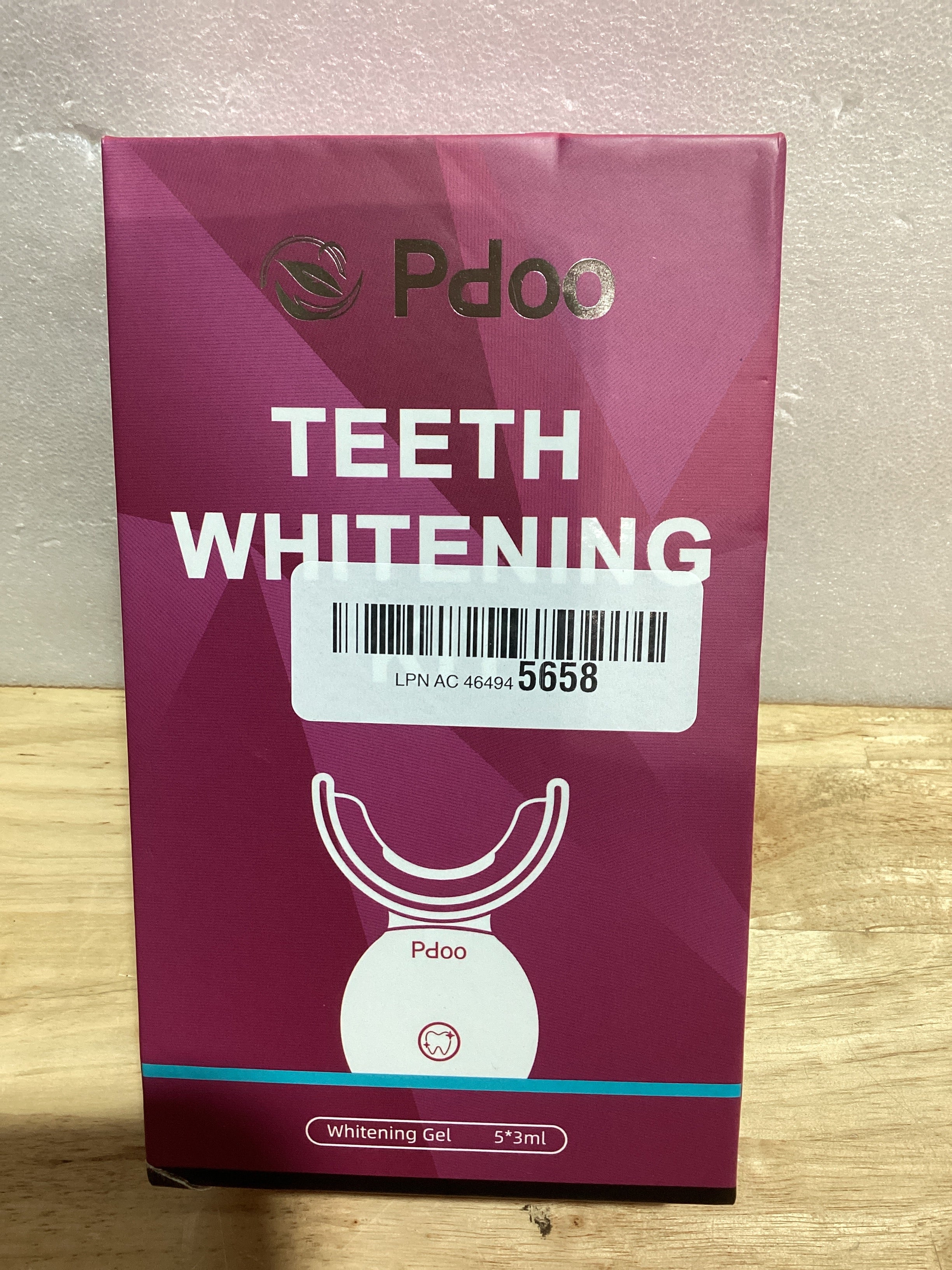 Kit de Blanqueamiento Dental con Luz LED + 5 Geles - Apto para Dientes Sensibles