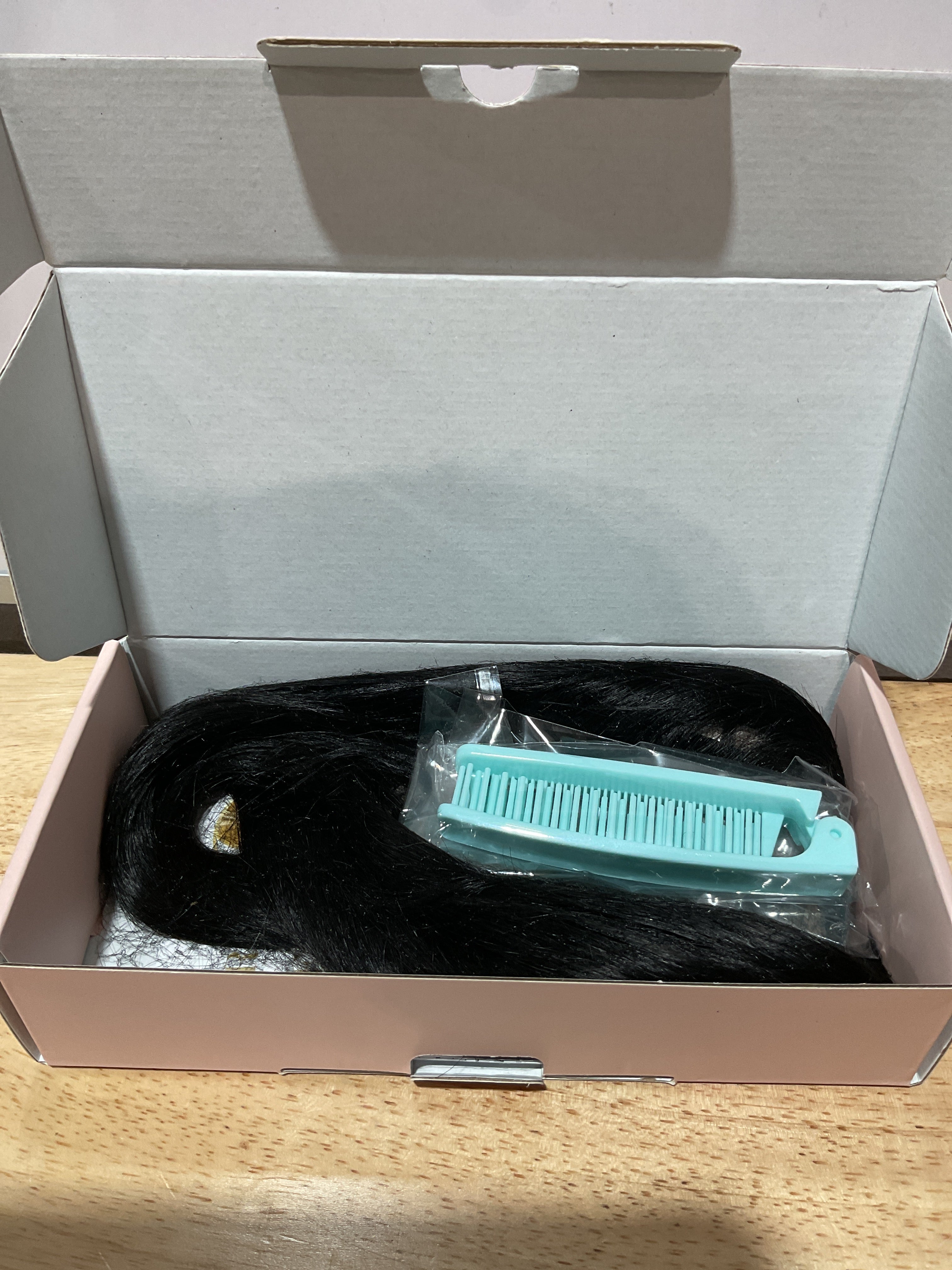 Topper de Cabello Humano Hairro con Clips Invisibles – Negro Natural Claro, 12 Pulgadas, Raya Libre