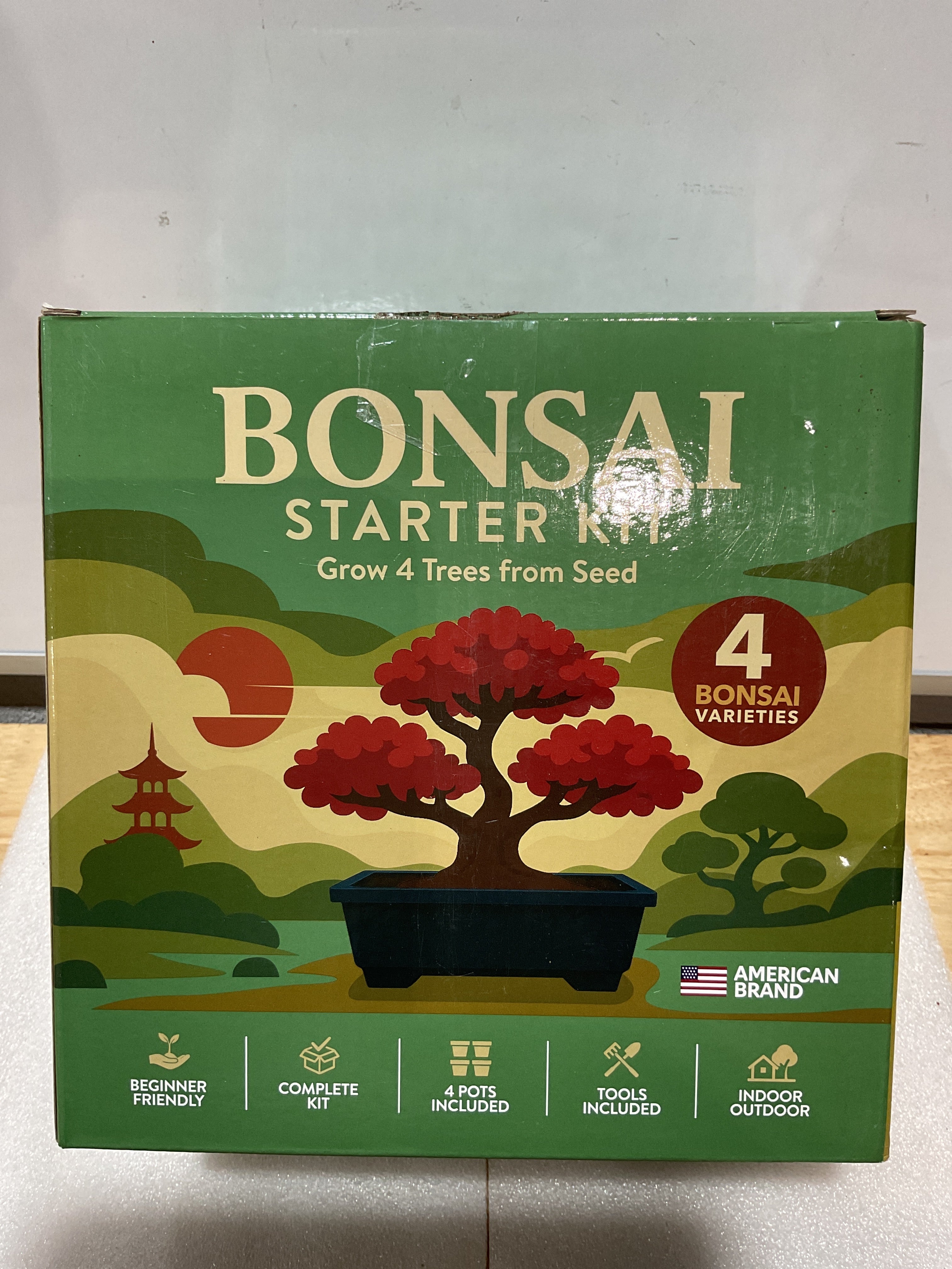Kit Iniciador de Bonsái HOME GROWN – Cultiva 4 Bonsáis en Casa
