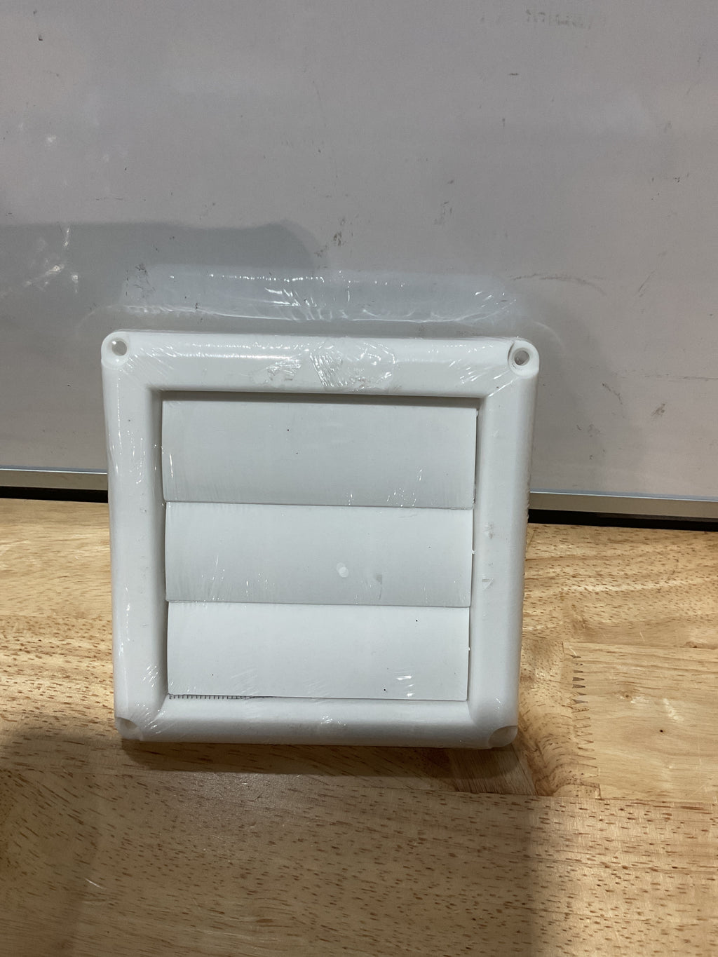 HOXHA Cubierta de Ventilación para Secadora 4" con Malla y Protección UV – Blanca