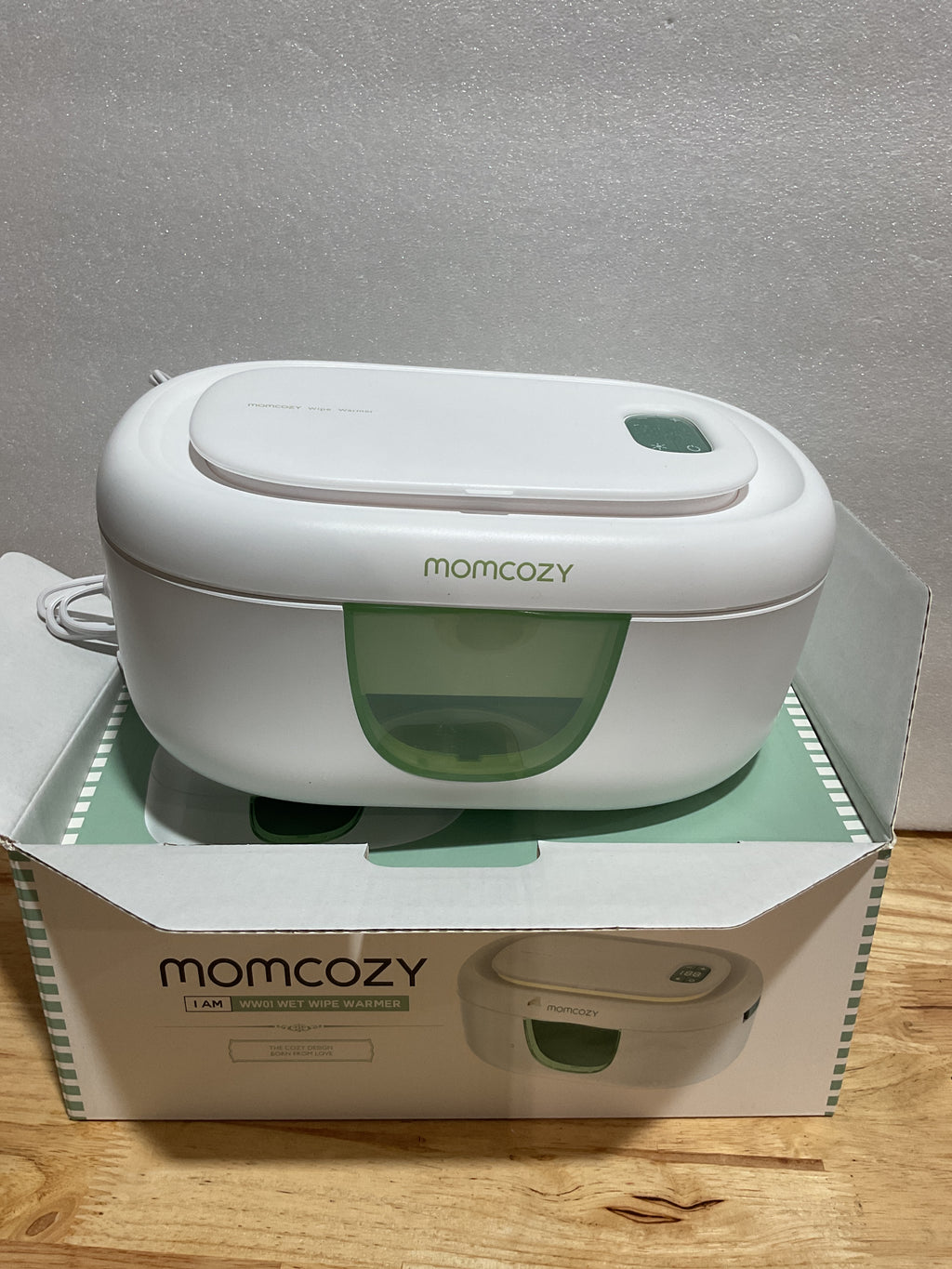 Calentador de Toallitas Momcozy para Bebé — Gran Capacidad, 4 Modos de Temperatura y Luz Nocturna