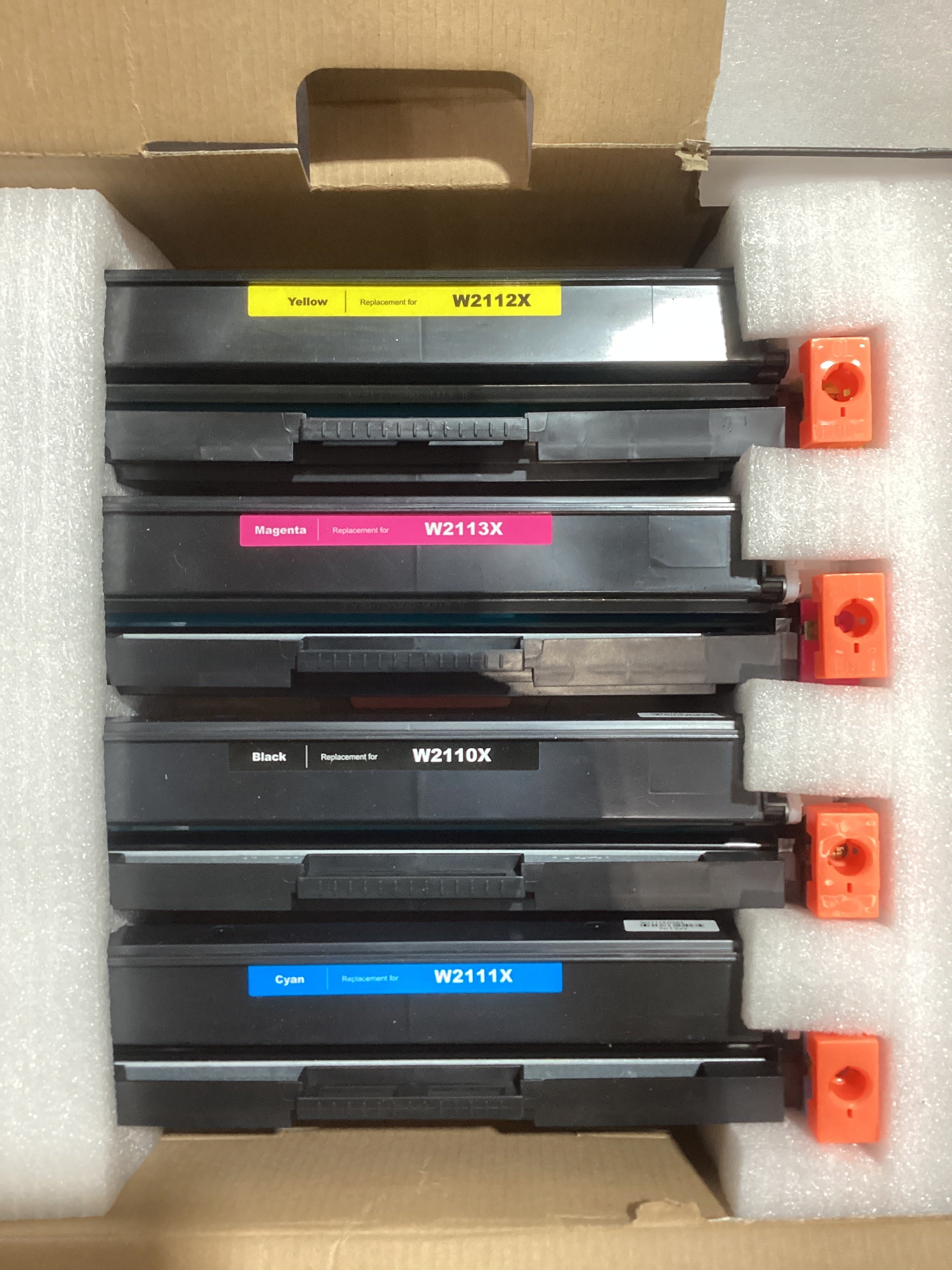 MYTONER 206X Cartuchos de Tóner Compatibles para HP – Pack 4 Alta Capacidad con Chip