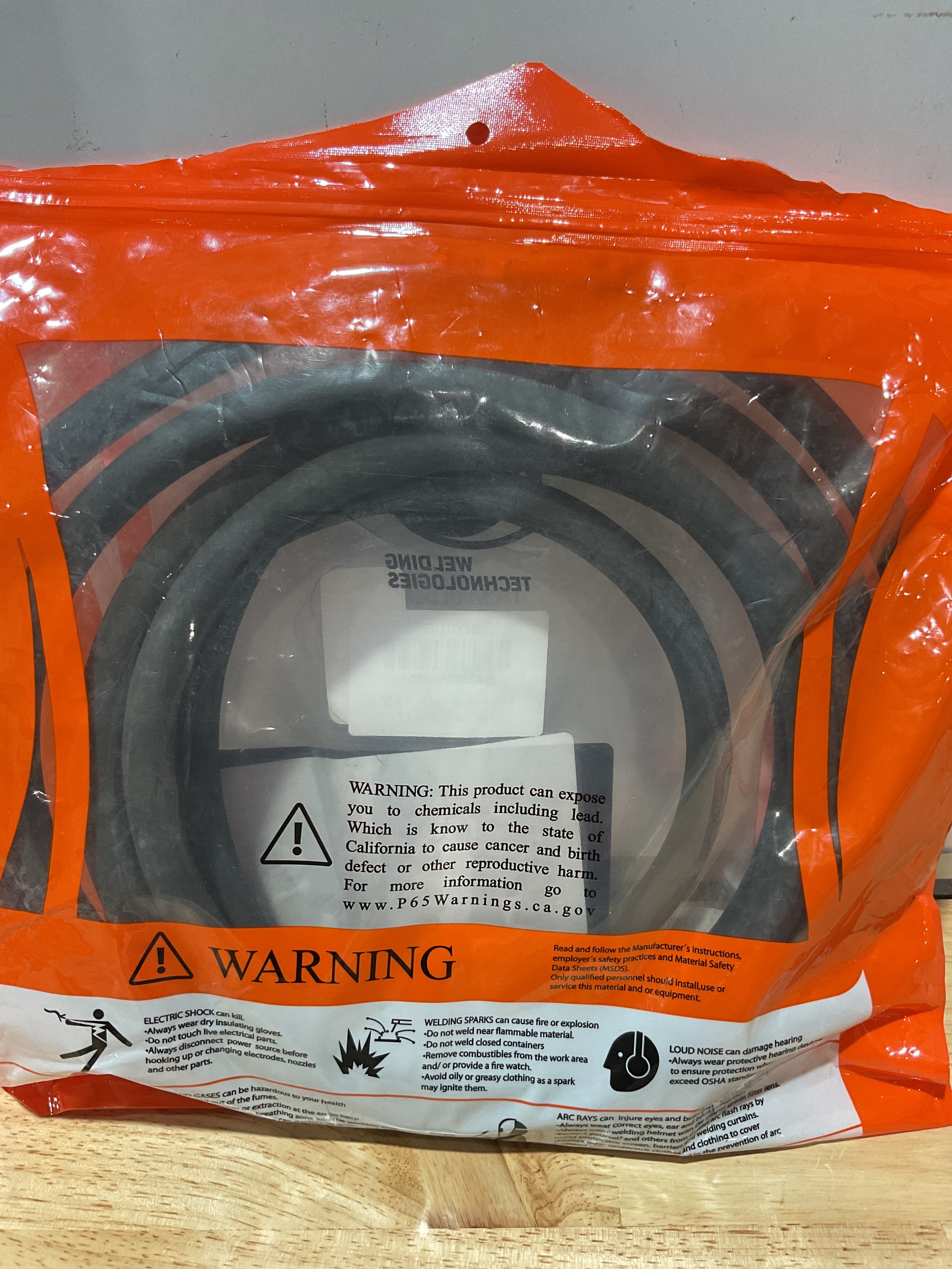 SÜA - Cable de Poder para Antorcha TIG Modelo 57Y01R | 12.5 pies | Series 9 y 17