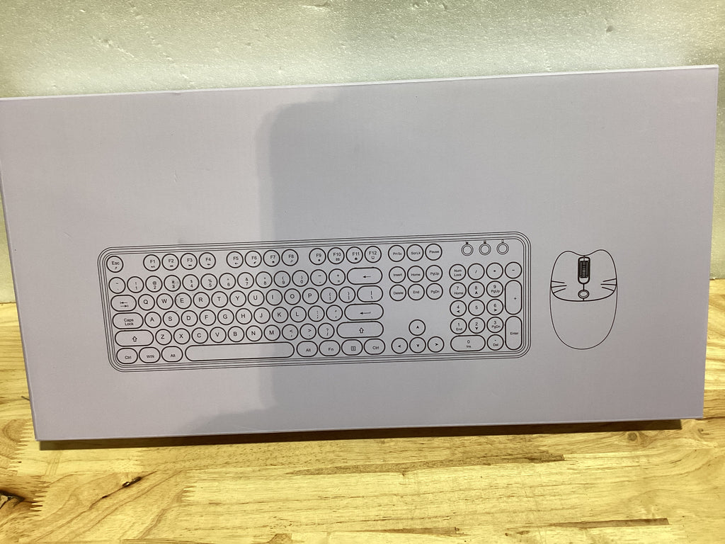 Teclado Inalámbrico Colorido de 104 Teclas – Diseño Lindo para PC y Mac