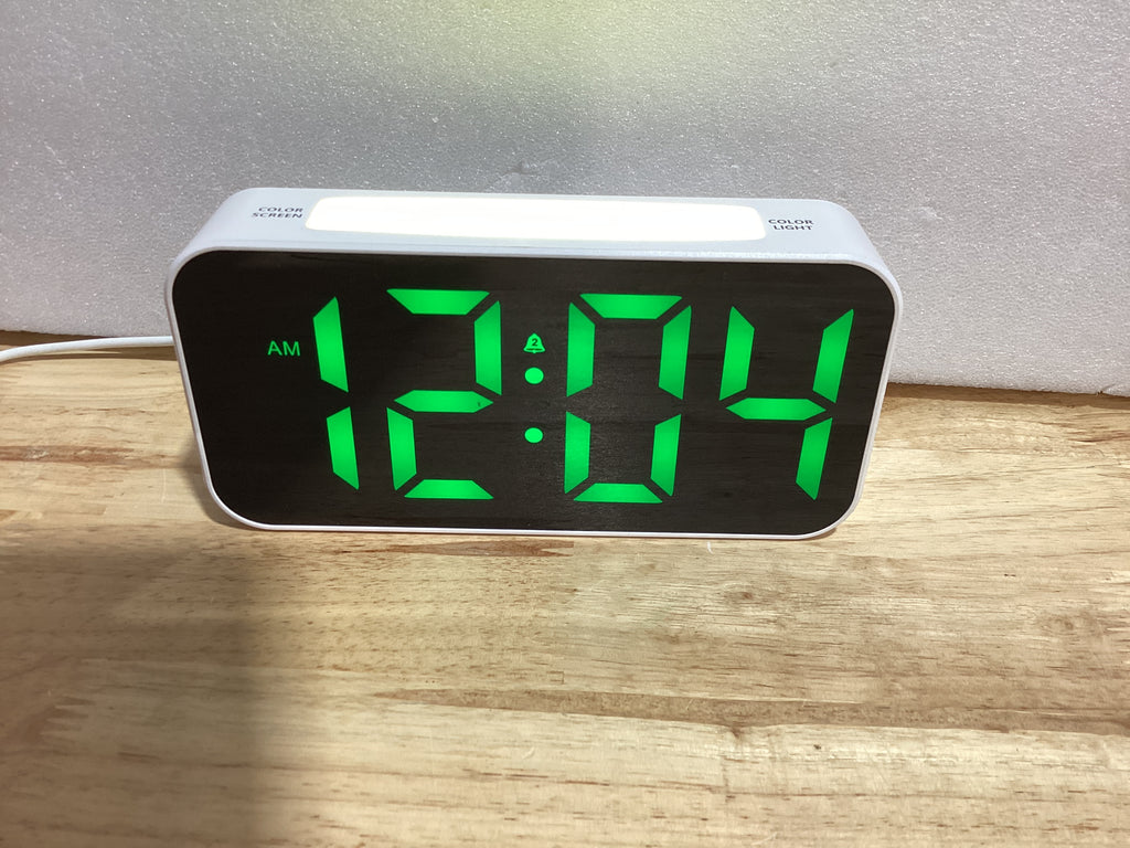 Topski Reloj despertador ruidoso para dormitorios que duermen pesados, reloj digital con luz nocturna, pantalla grande, alarma doble, repetición, reloj despertador regulable para niños, adolescentes, niños y niñas