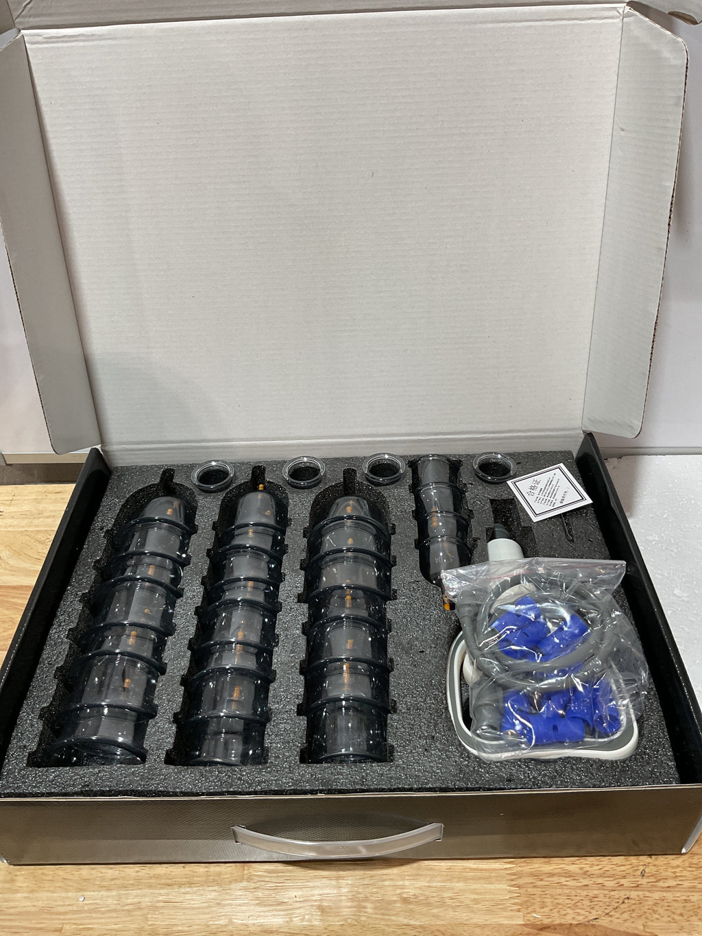 Cupluw Cupping Kit — Set de Ventosas Profesional 32 Piezas con Bomba Manual