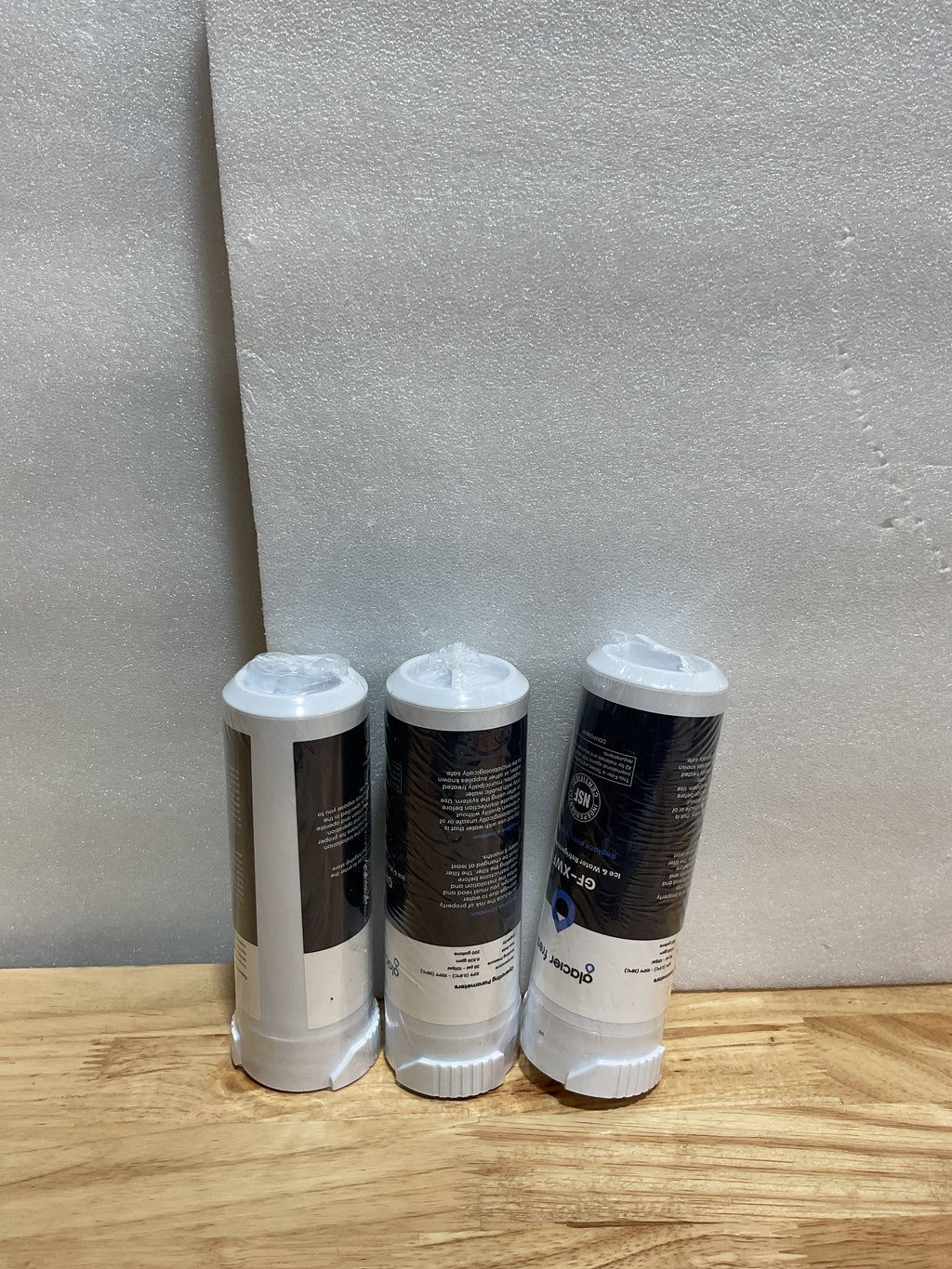GLACIER FRESH XWF - Repuesto para filtro de agua de refrigerador GE XWF (paquete de 3) (no XWFE) 