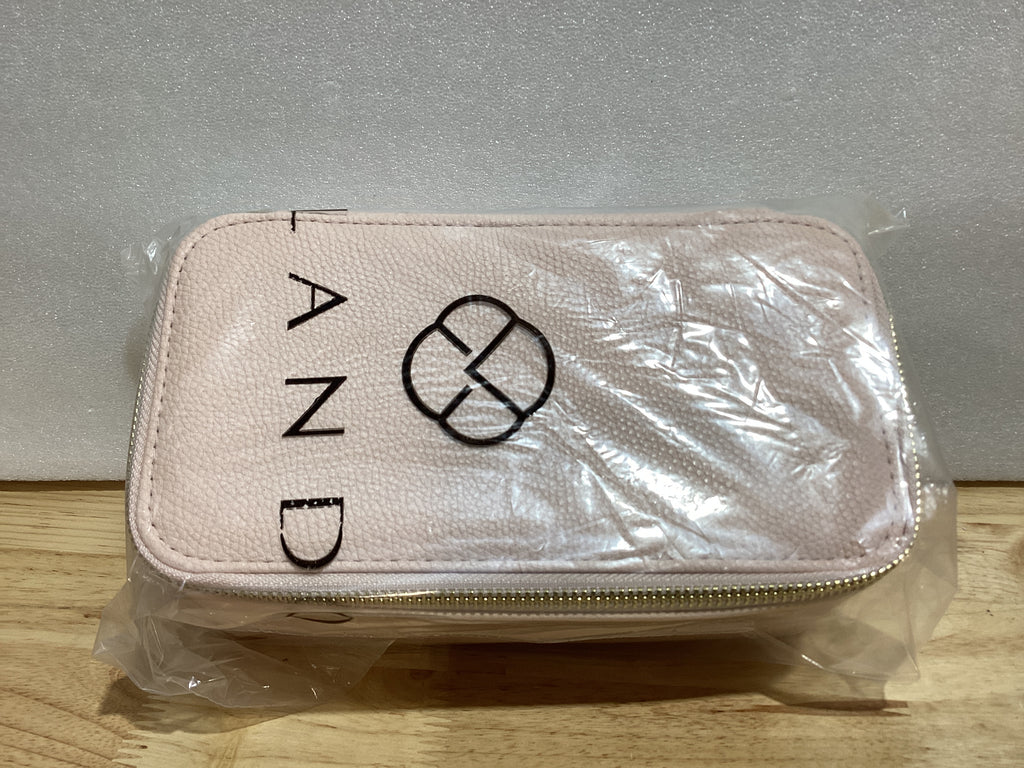 Joyero Organizador de Viaje Vlando – Estuche Rosa con 12 Bolsas de Terciopelo para Aretes, Collares y Anillos