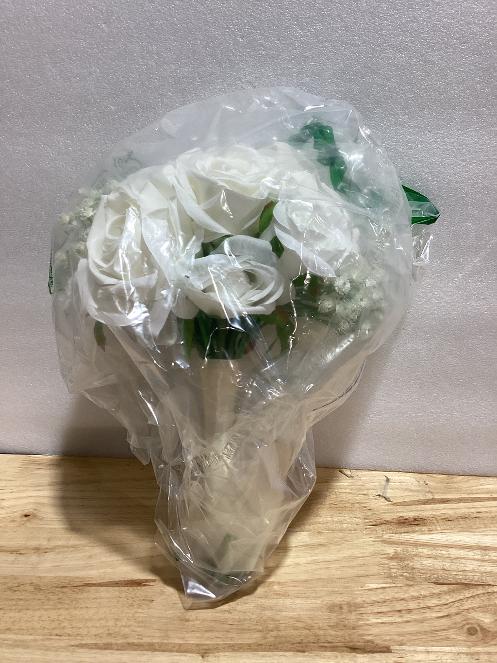 Ramo de Novia DIYDOFUN | Rosas Artificiales Blancas | Boda, Shower & Aniversario
