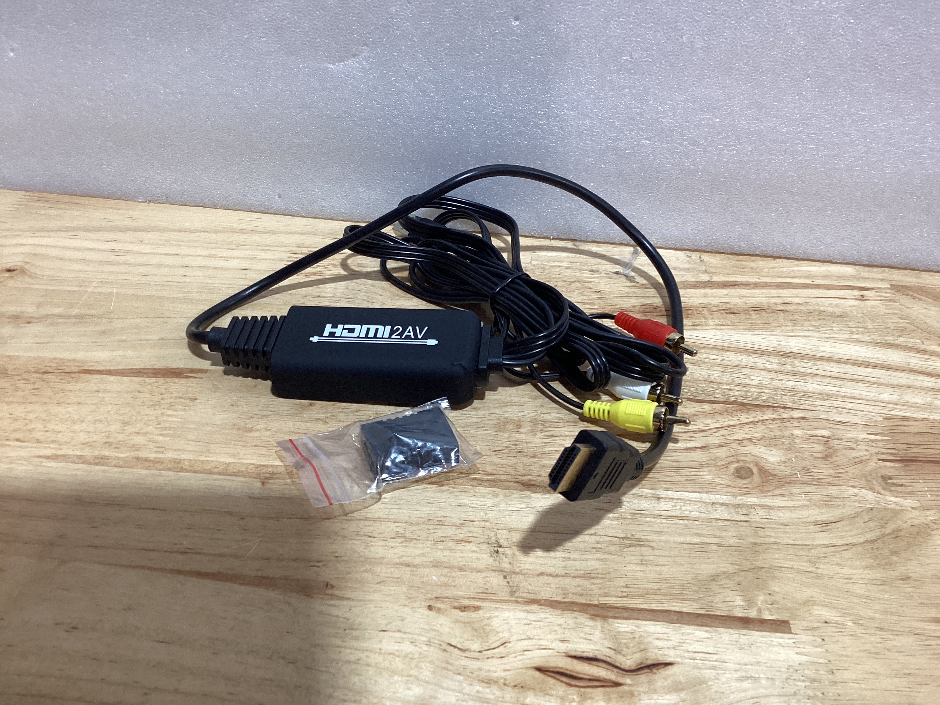 Convertidor Wonlyus de RCA a HDMI, adaptador AV a HDMI, cable RCA a HDMI para PC, portátil, Xbox, PS3, PS4, TV, STB, VHS, VCR, cámara, DVD, etc.
