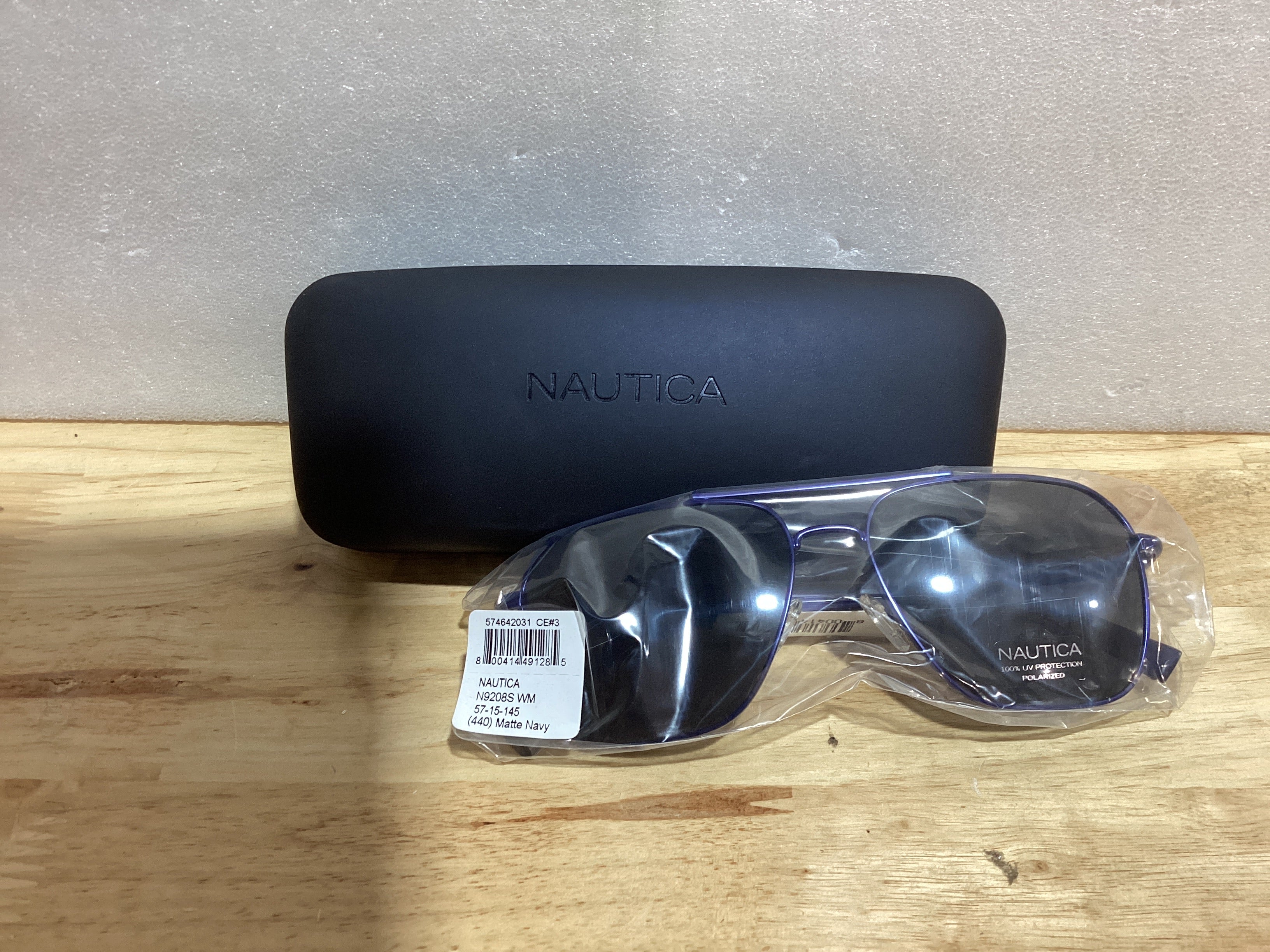 Nautica Nautica Gafas de Sol Deportivas para Hombre Rx'able, N9208S, Azul Marino Mate, 57-15-145, con Estuche