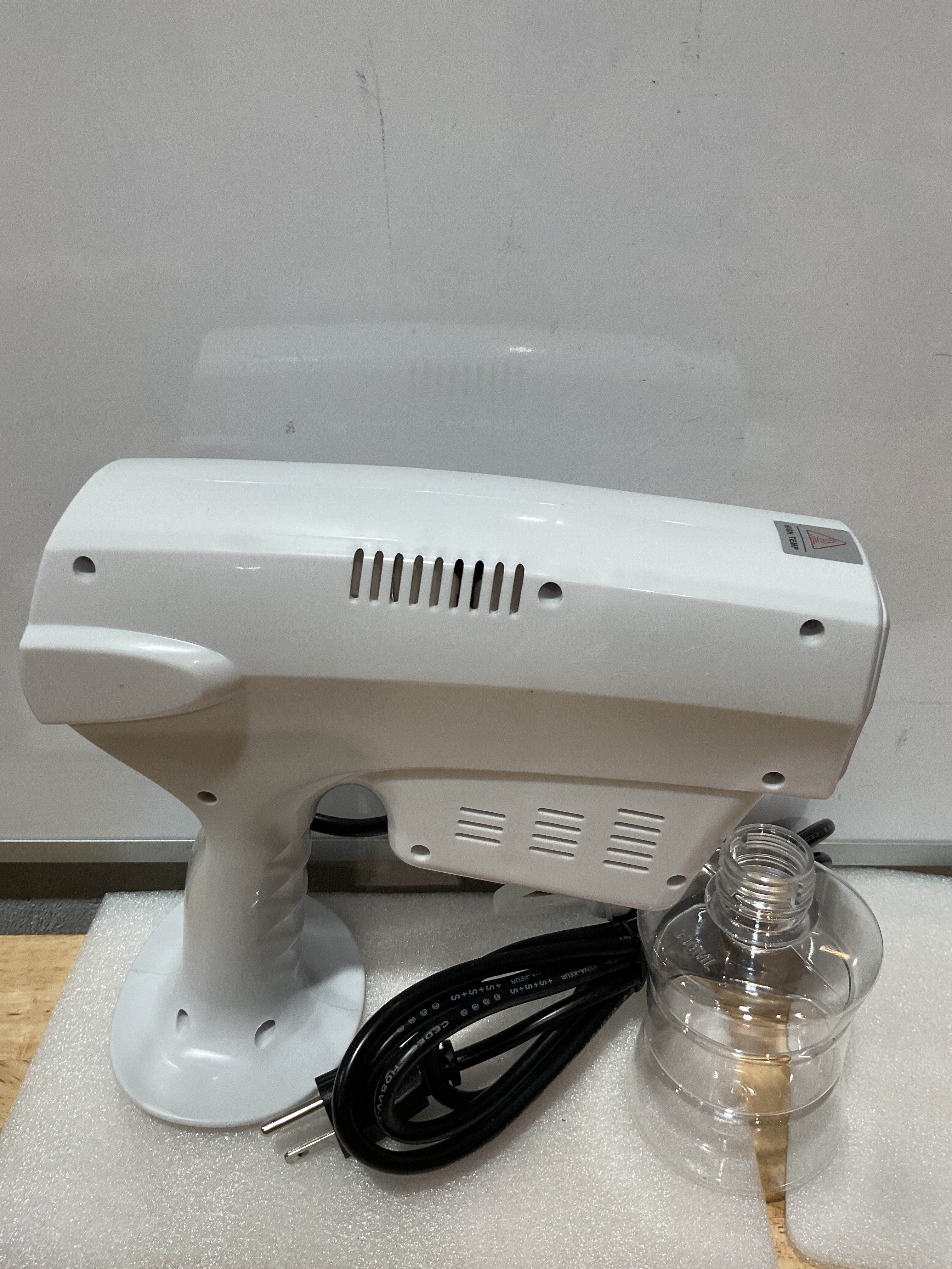 XSWL Portable Nano Steam Gun Hair Care Hydration Sprayer Hot Dyeing Care Blue Micro Mist Machine Spray Gun Hair Steamer Trigger
