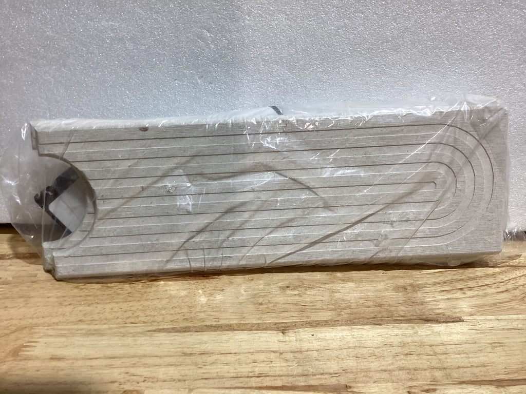 Alfombrilla para grifo de fregadero de cocina - Bandeja de piedra diatomita de secado rápido, súper absorbente, evita la acumulación de humedad - Protector antisalpicaduras para grifo de encimera de baño (rectangular blanco, 60x10cm)