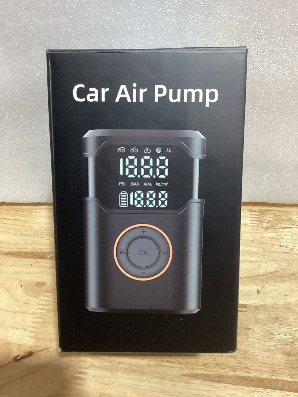 Inflador de Llantas Portátil 150PSI — Compresor de Aire con Gauge Digital, Apagado Automático y Luz LED
