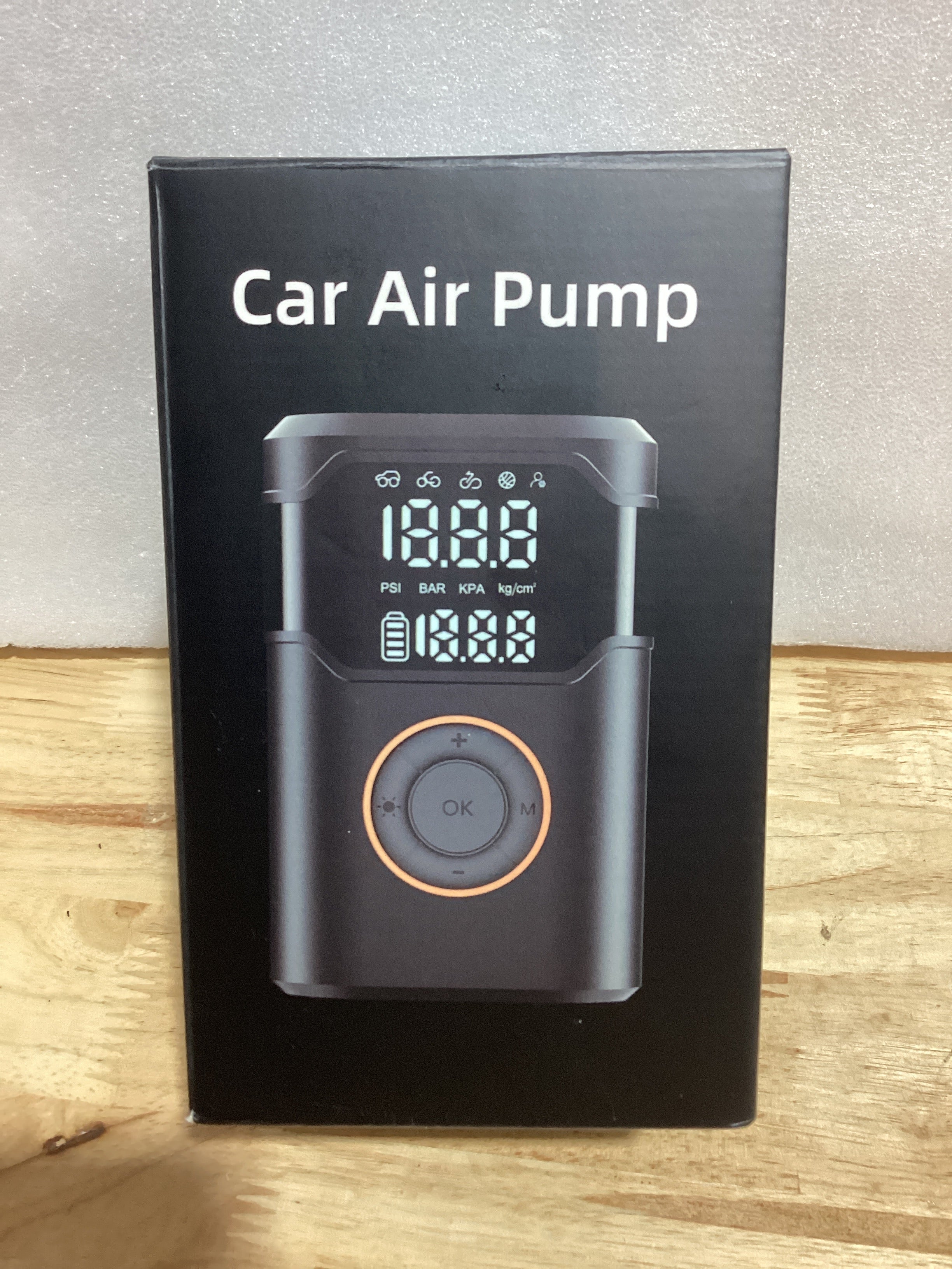 Inflador de Llantas Portátil 150PSI — Compresor de Aire con Gauge Digital, Apagado Automático y Luz LED