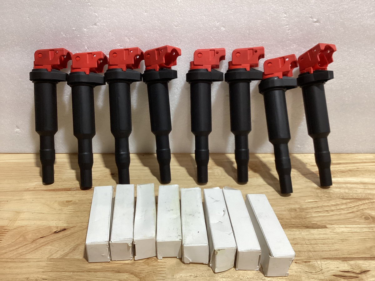DOWYTA - Set de 8 Bobinas de Encendido y Bujías | Compatible con BMW 135i 335i 535i 640i 740i M235i X1 X3 X5 X6 | Reemplaza UF592