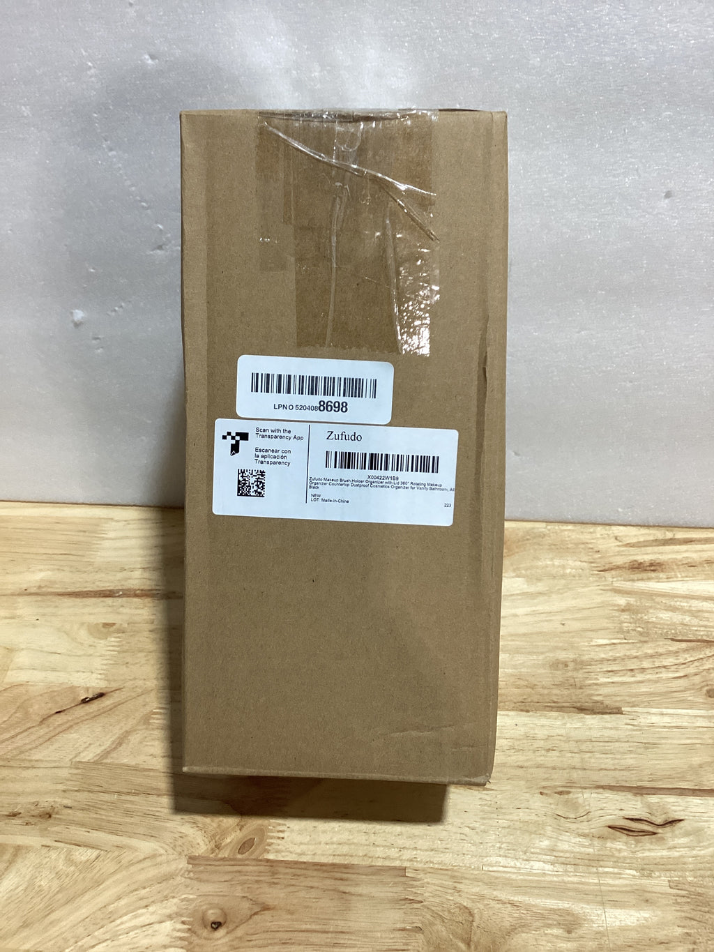 Porta Cepillos de Dientes Zufudo Antipolvo con Tapa — Giratorio, 3 Ranuras, Organizador de Baño Gris/Negro