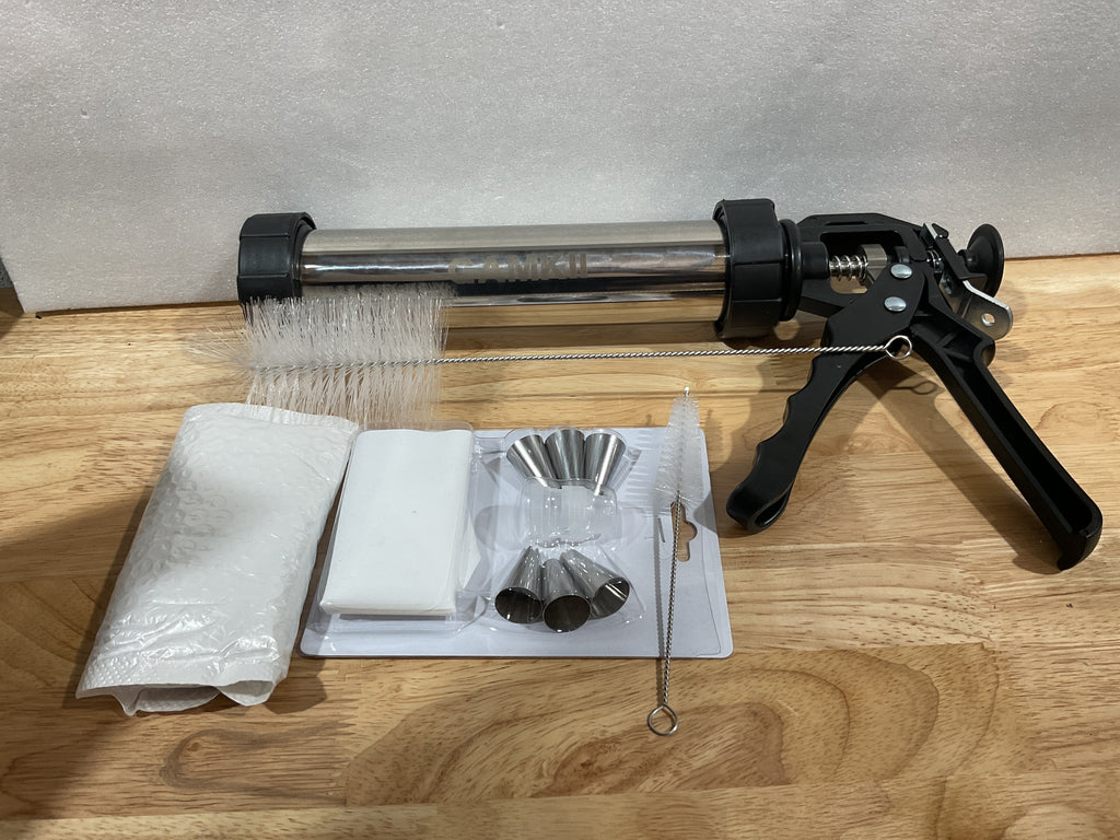 Kit Churrera QXQXIN Acero Inoxidable – Prensa para Churros y Galletas con 9 Discos y Boquillas