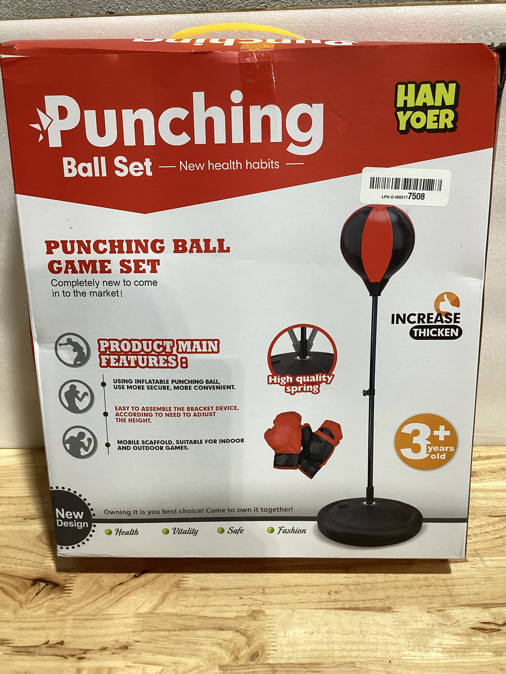 Saco de Boxeo para Niños 3-12 Años – Set Ajustable con Guantes, Regalo para Niños y Niñas