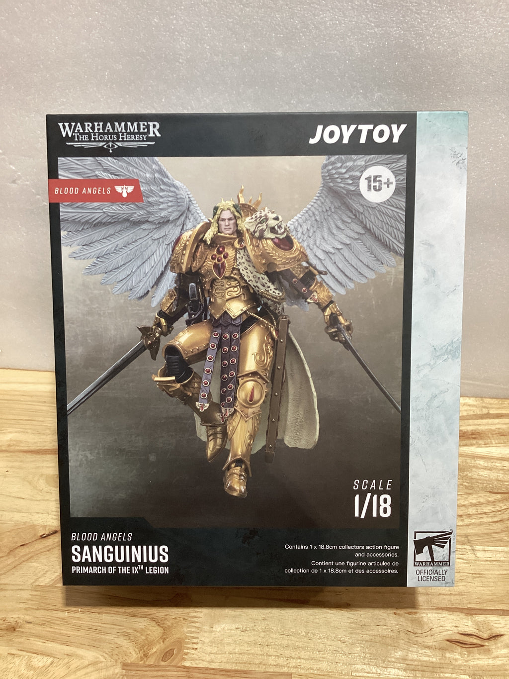 JOYTOY Figura de Acción Warhammer 40K – Sanguinius Primarca de los Ángeles de Sangre 1/18, 18.8cm, Articulada