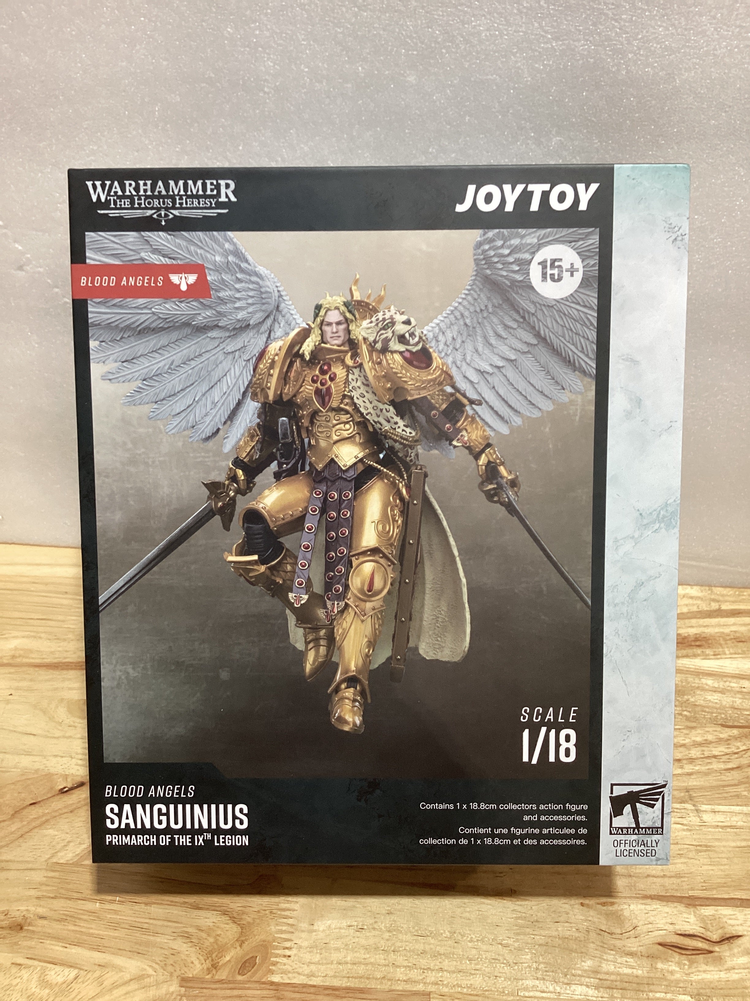 JOYTOY Figura de Acción Warhammer 40K – Sanguinius Primarca de los Ángeles de Sangre 1/18, 18.8cm, Articulada