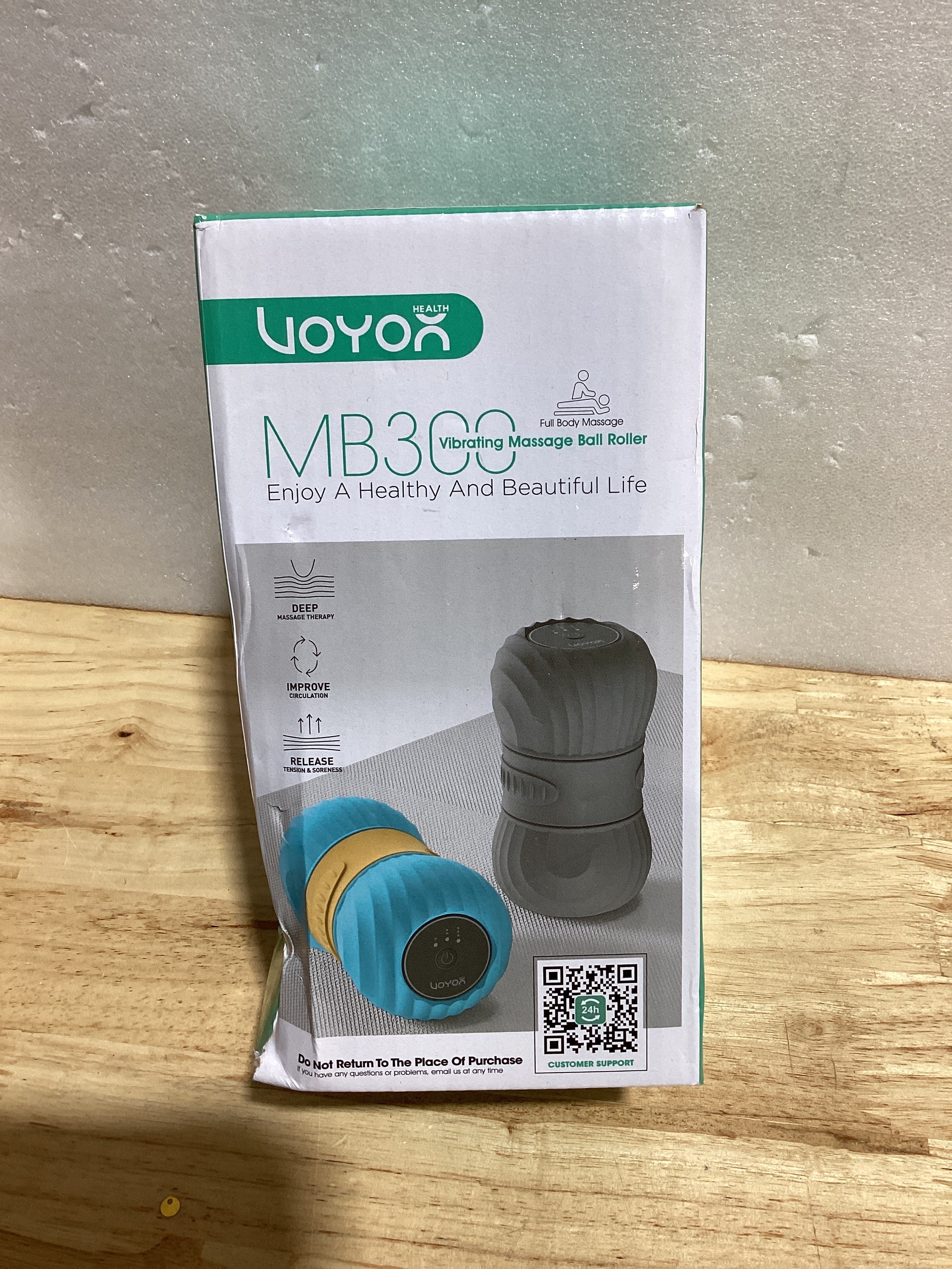 Bola de Masaje Vibratoria de Maní, Masaje de Punto de Activación de Tejido Profundo Para Liberar la Tensión y el Dolor Muscular, Portátil y Recargable para Yoga Fitness, MB300 Negro