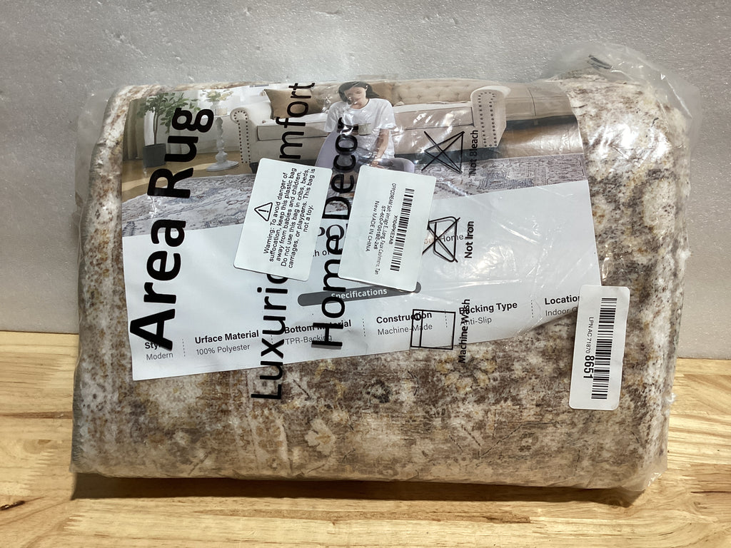 Nuloom Hillstone Alfombra Pasillera Vintage con Medallón 2'8" x 8' | Elinda Beige Oscuro