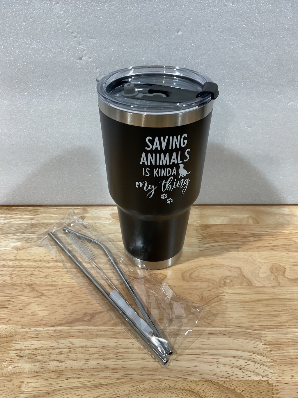 Regalos para técnicos veterinarios de Lifecapido, regalo para veterinarios, "Salvar animales es lo mío", vaso de 30 oz con llavero veterinario, regalos de la Semana de la Tecnología Veterinaria para técnicos veterinarios, color negro 
