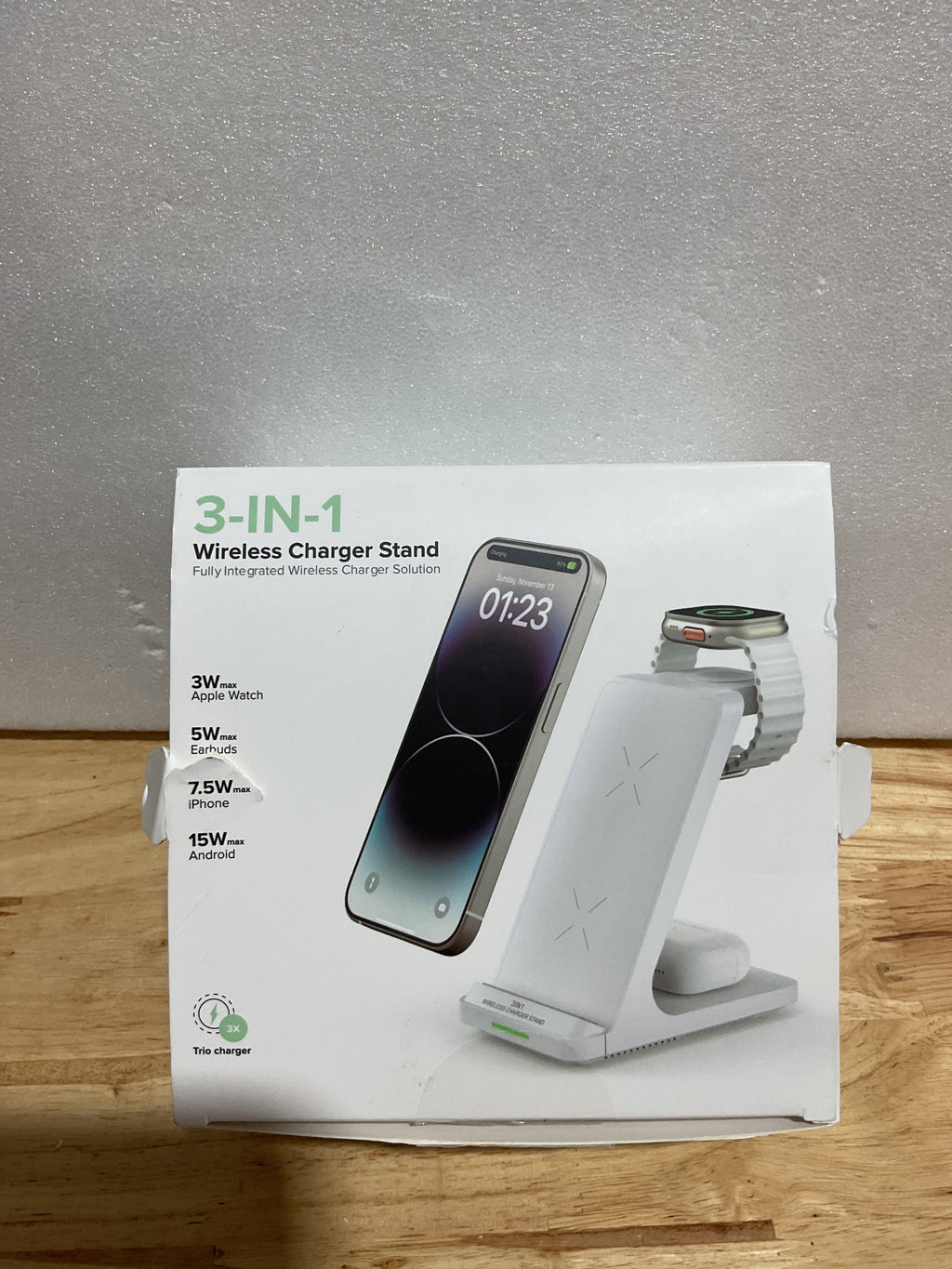 Base de Carga Inalámbrica 3 en 1 Rápida para iPhone Apple Watch y AirPods | Lulada
