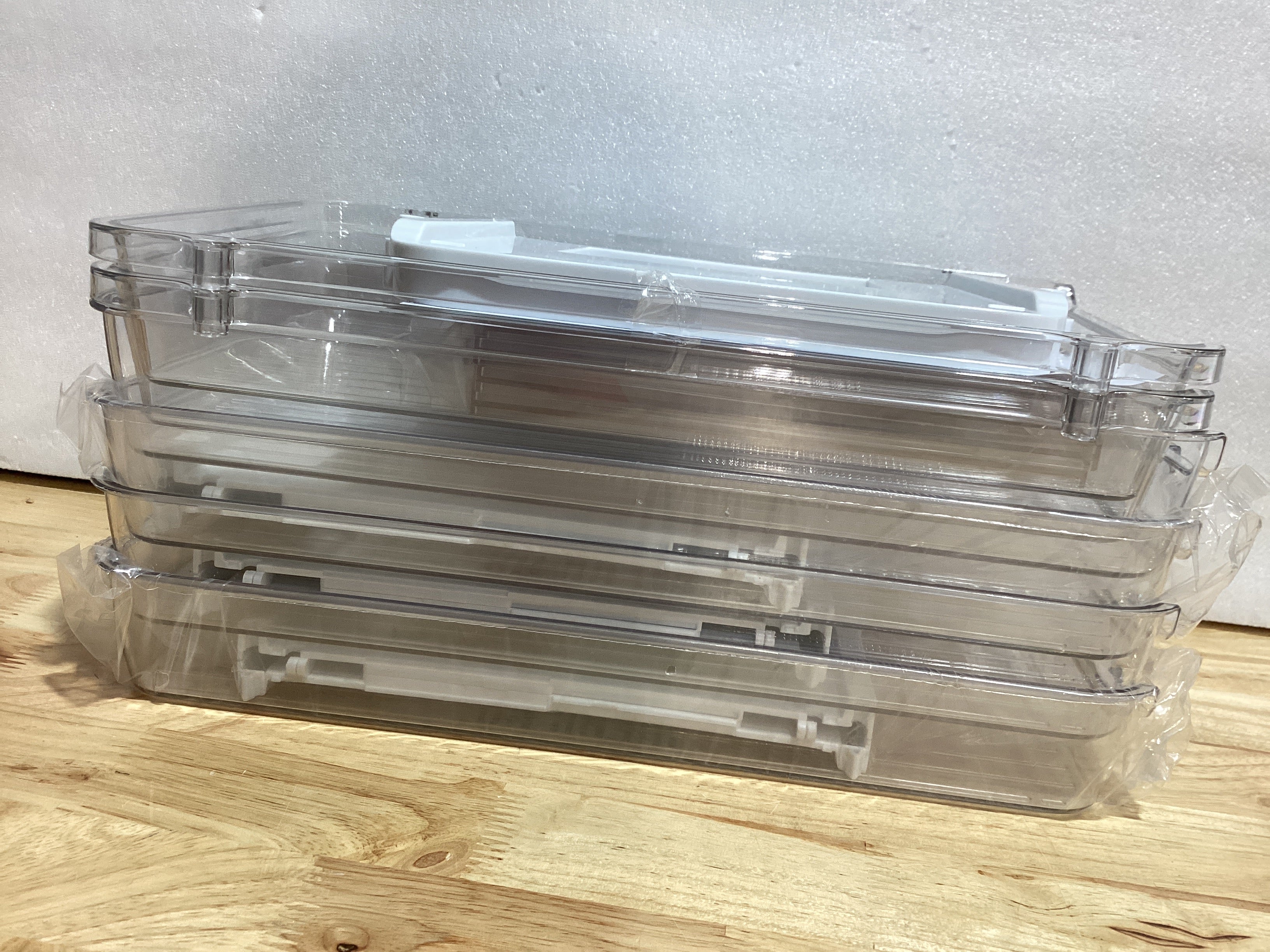 Organizadores de Baño LAMU x2 — 3 Niveles Apilables con Cajones Extraíbles y Divisores para Bajo el Lavabo, Cocina y Despensa
