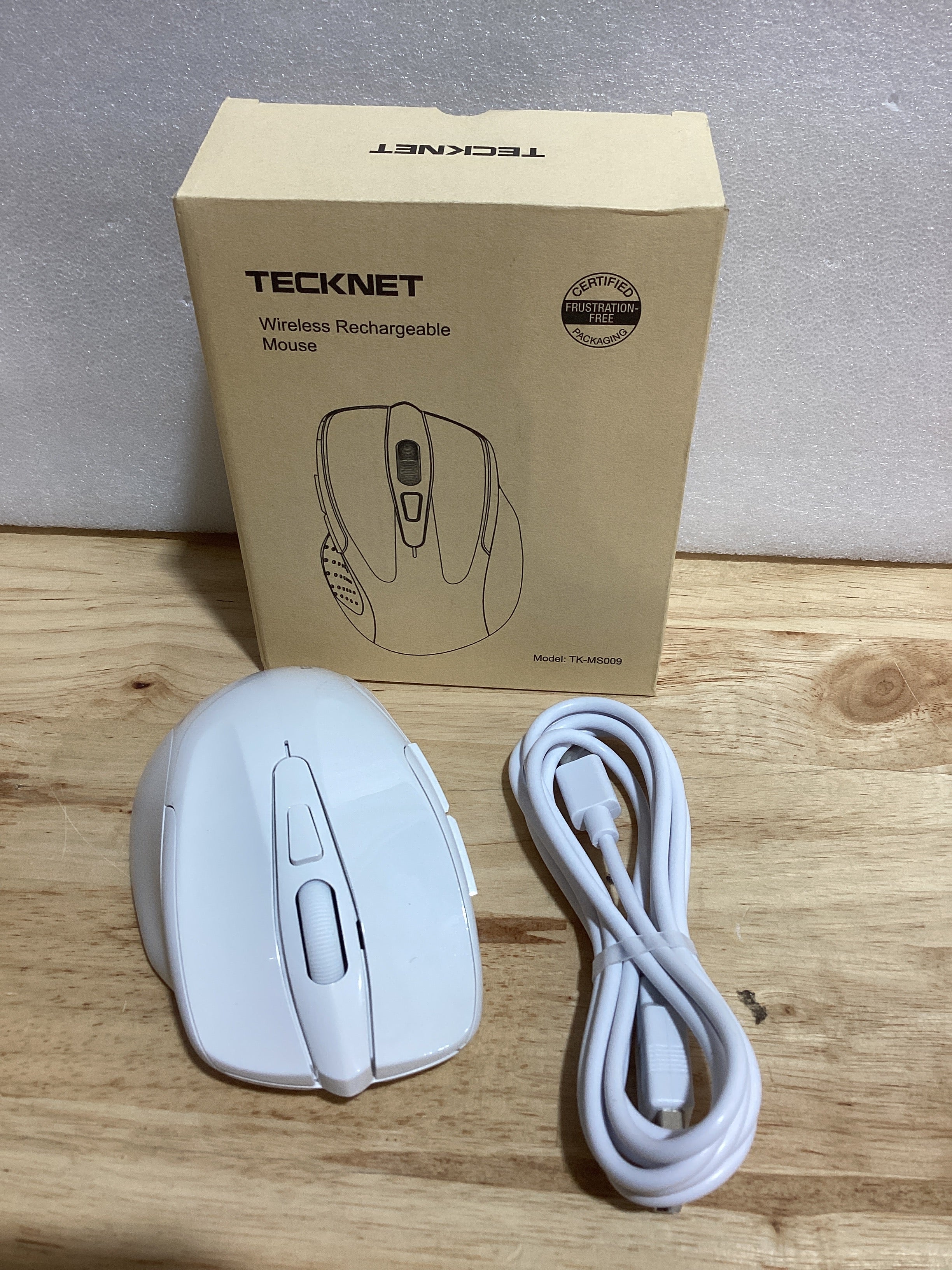 TECKNET Ratón USB con cable, ratón con cable de 6 botones con 4 DPI ajustables, ratón óptico para computadora con diseño ergonómico y cable de 5 pies para laptop, Chromebook, PC, escritorio, Mac