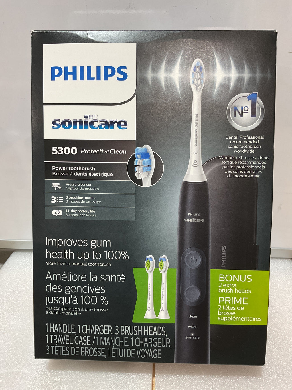 Philips Sonicare ProtectiveClean 5300 – Cepillo Eléctrico Recargable con Sensor de Presión