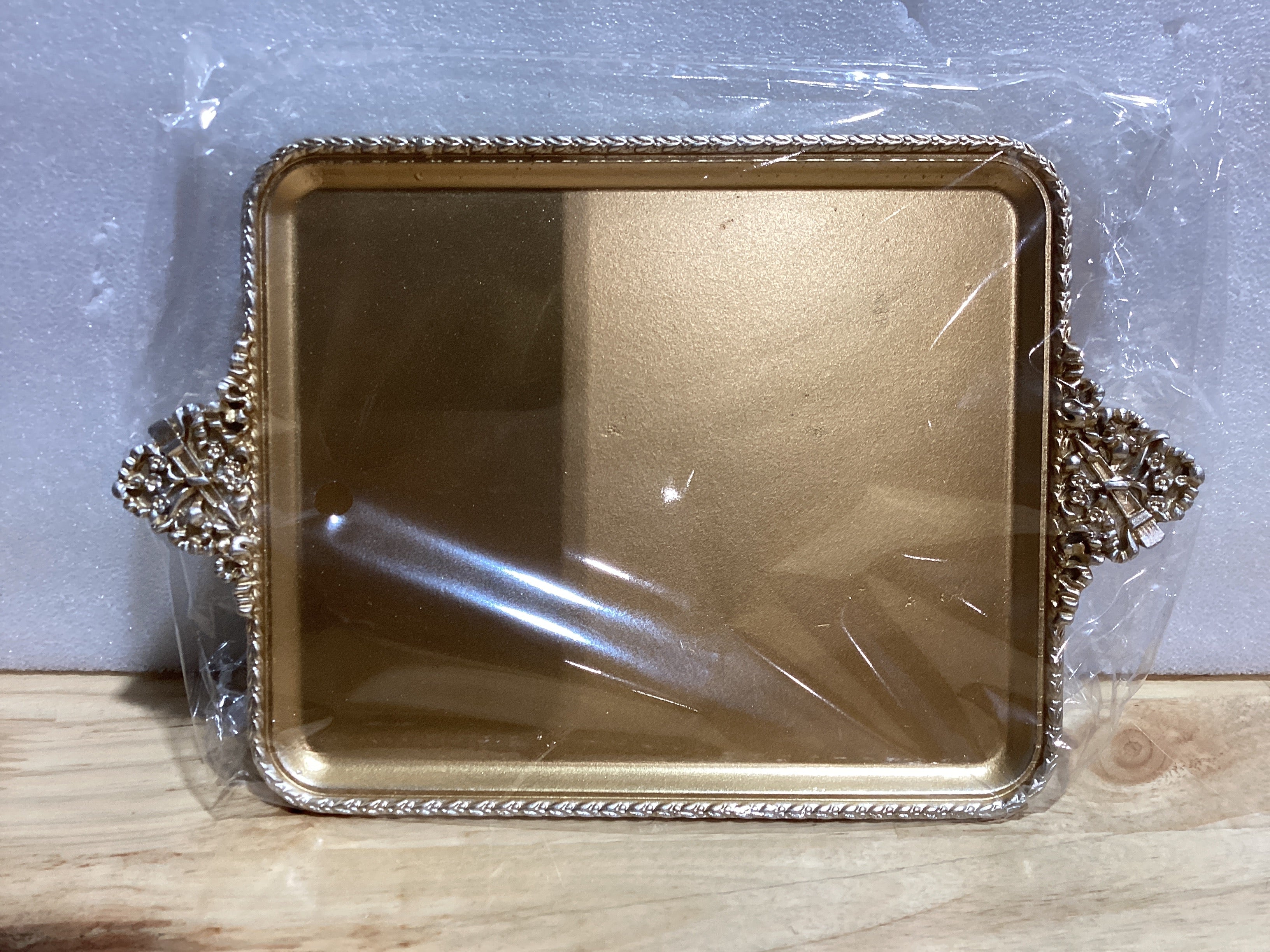 Plato de joyería, soporte para anillos de plato antiguo de resina, organizador de joyas, plato dorado vintage, decoración del hogar para el hogar, oficina, estantería de escritorio