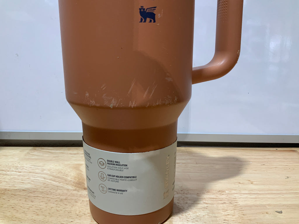 STANLEY Quencher ProTour - Vaso con pajita abatible con tapa a prueba de fugas, 40 onzas, popote y asa integrados, portavasos compatible para viajes, vaso de acero inoxidable aislado sin BPA, Toast VRT