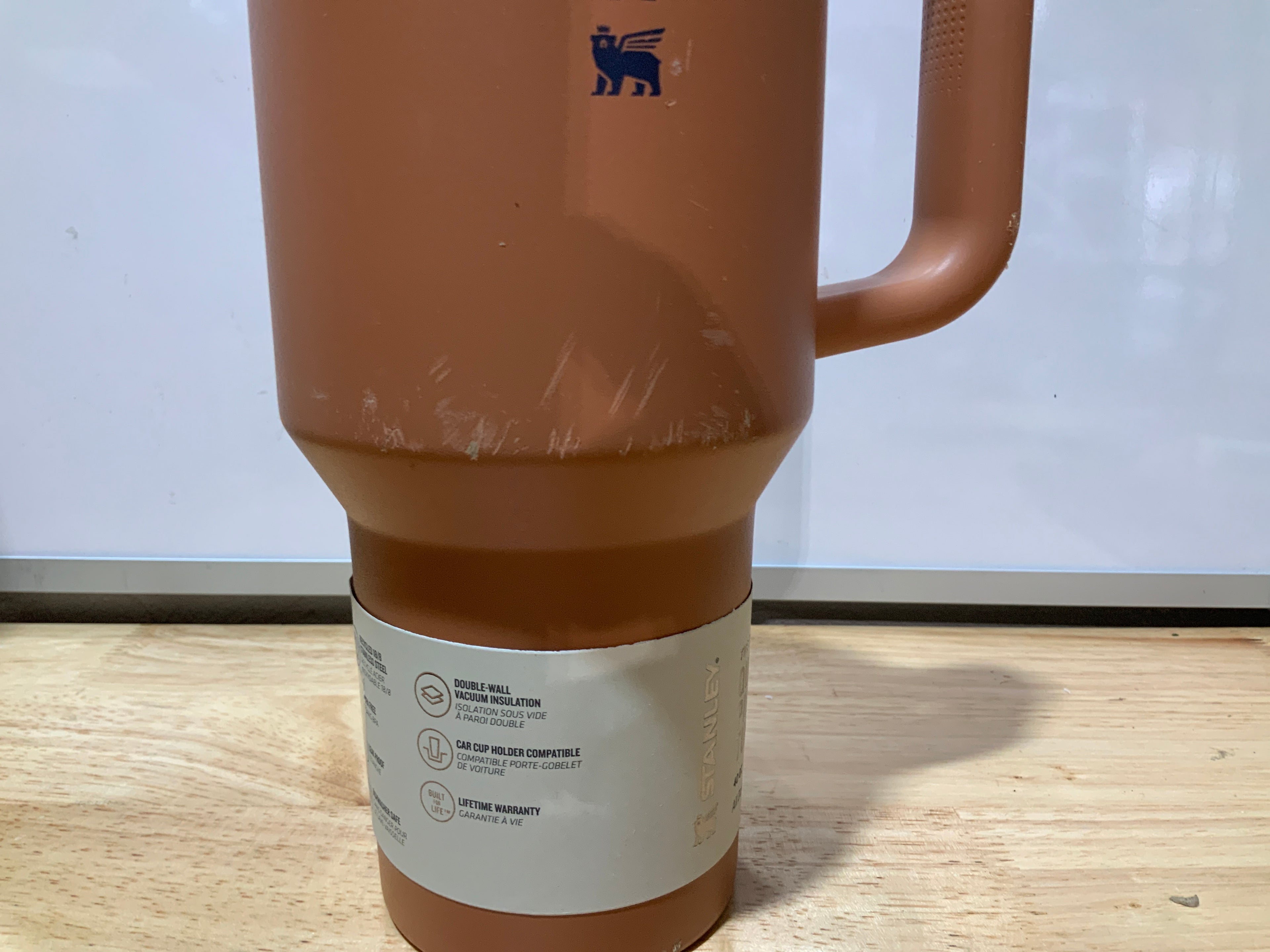 STANLEY Quencher ProTour - Vaso con pajita abatible con tapa a prueba de fugas, 40 onzas, popote y asa integrados, portavasos compatible para viajes, vaso de acero inoxidable aislado sin BPA, Toast VRT