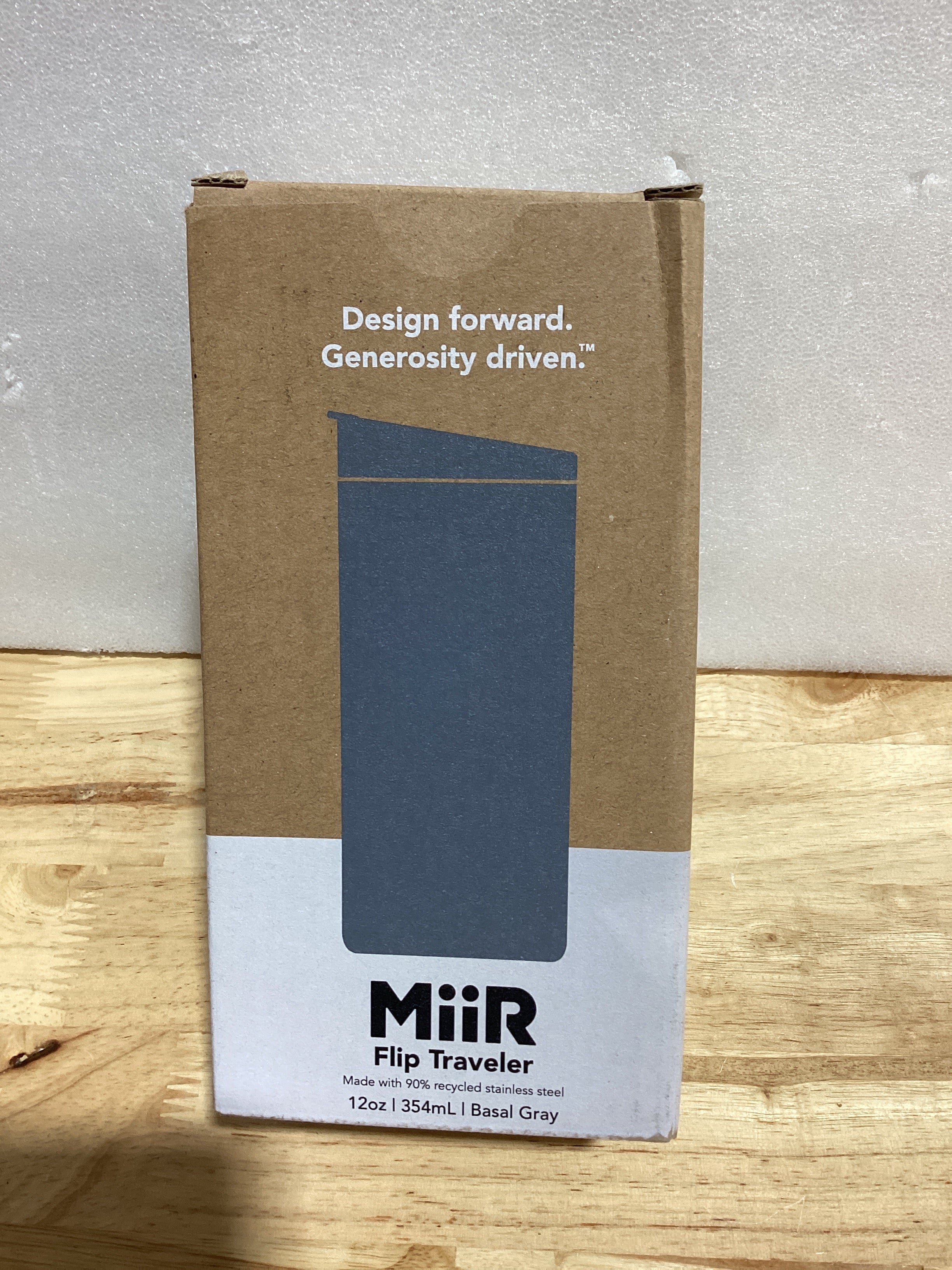 MiiR Flip Traveler – Vaso Térmico 12oz | Doble Pared al Vacío | Tapa Flip | Acero Inoxidable Libre de BPA