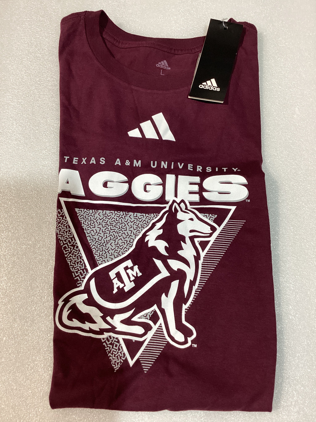 Camiseta Aggies para Hombre – Talla L, Color Morado