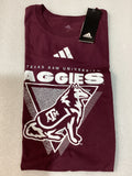 Camiseta Aggies para Hombre – Talla L, Color Morado