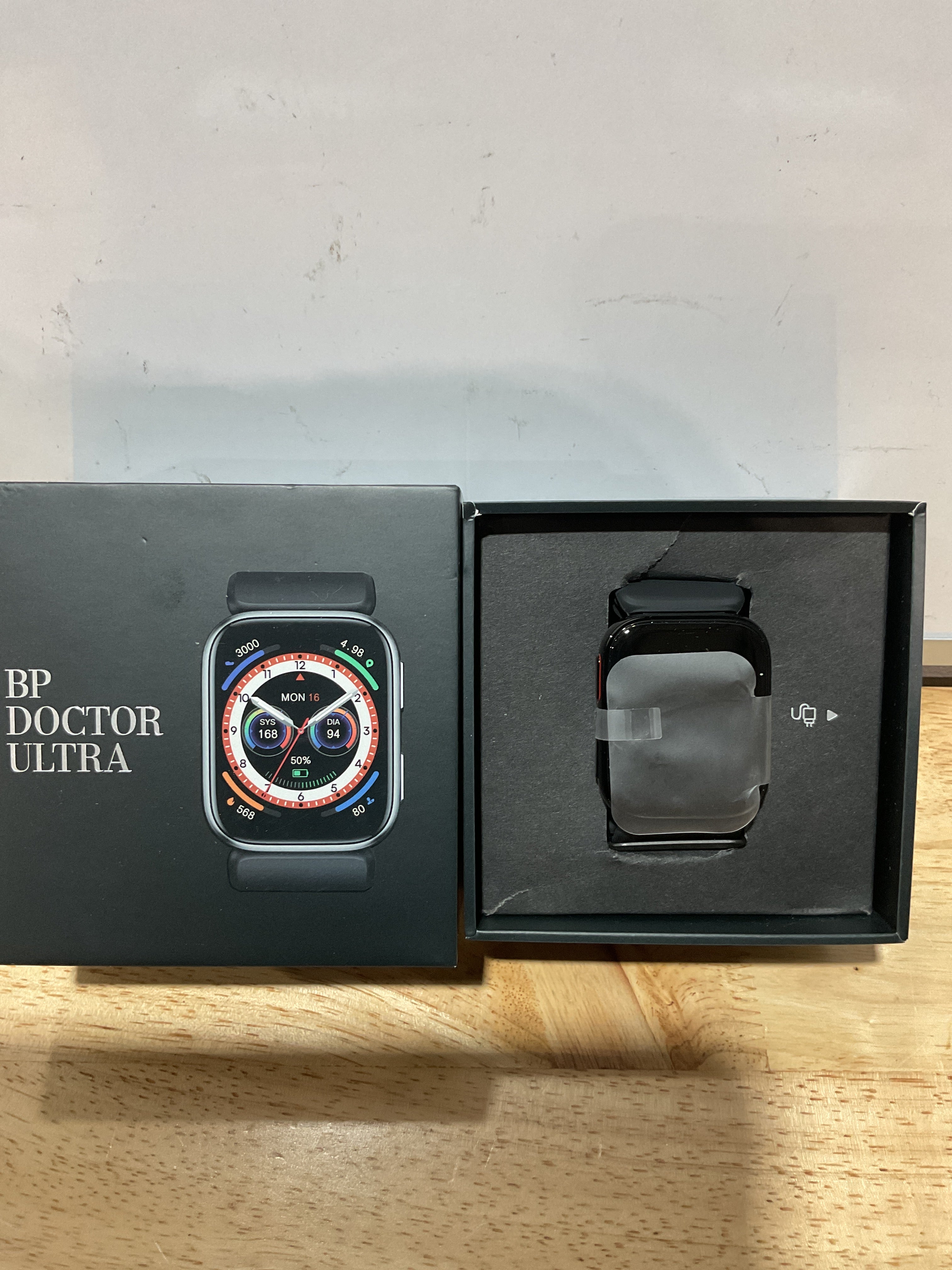 Smartwatch BP Doctor con Tensímetro de Bomba de Aire - Pantalla 1.95", Monitor de Salud Completo