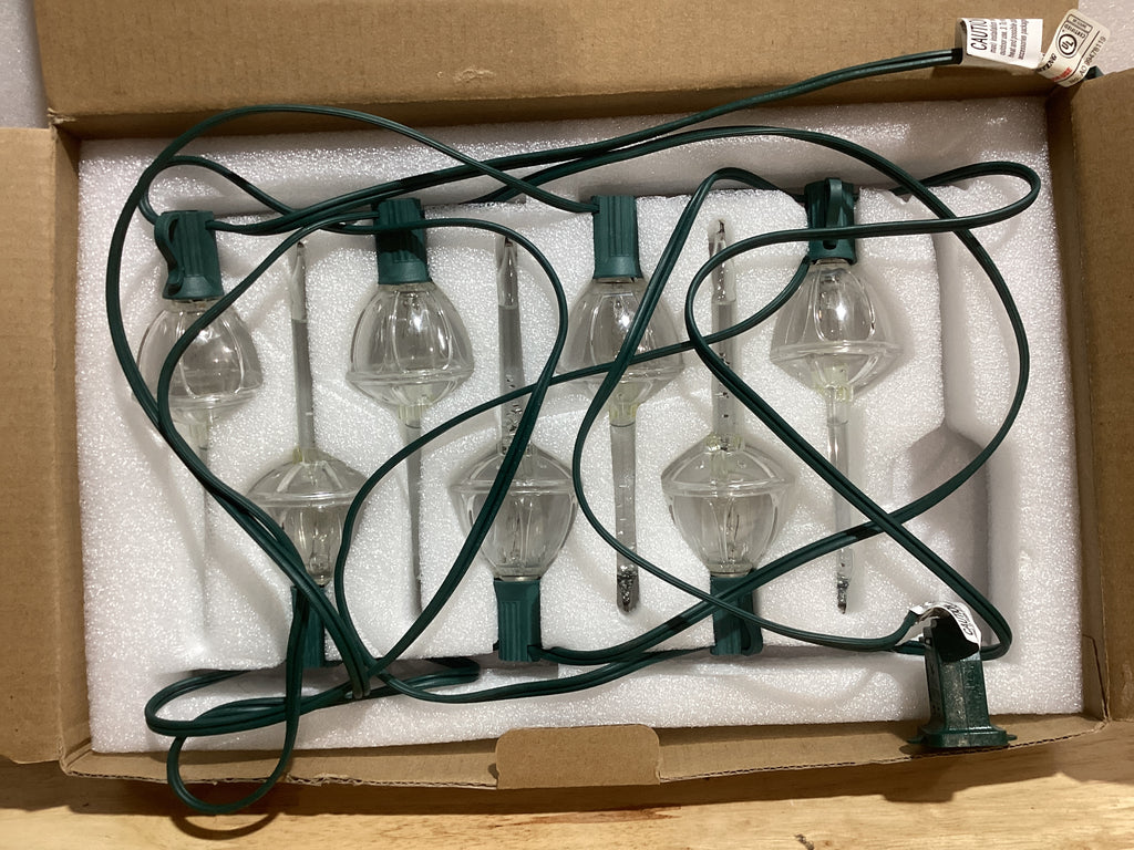 Luces de burbujas de Navidad, cadena de luces de 11 pies con 7 bombillas vintage con purpurina para árbol de Navidad, vacaciones y celebraciones, alambre verde