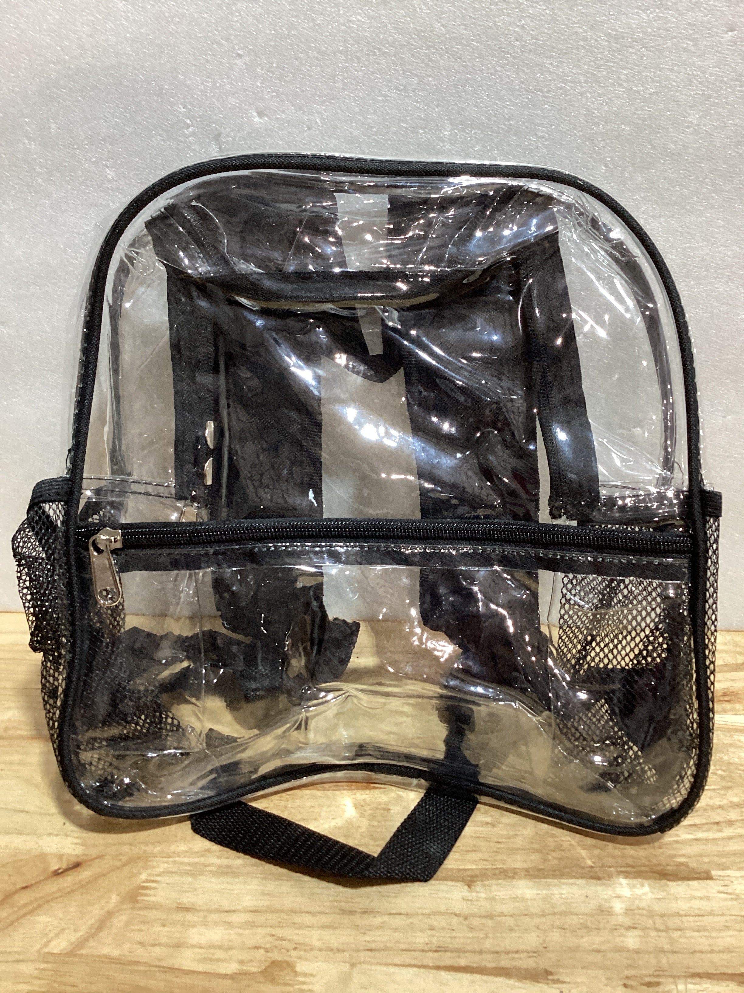 BTOOP Mochila Mini Transparente para Eventos de Estadio 12x12x6 Pequeña Mochila Transparente para Ver a Través Bolsa Transparente Clara para Conciertos y Trabajo, Compacto