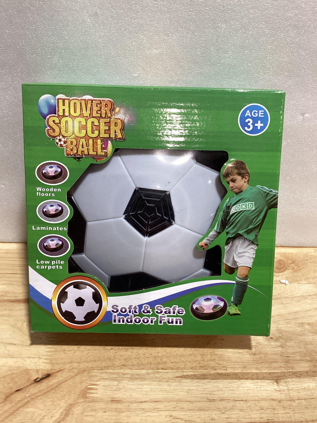 ShyLizard Balón de Fútbol Hover, Regalos de Juguetes para Niños de 3, 4, 5, 6, 7, 8 Años, Balón de Fútbol Infantil con Energía de Aire y Luz LED, Balón de Fútbol Hover para Interior para Niños de 3-5