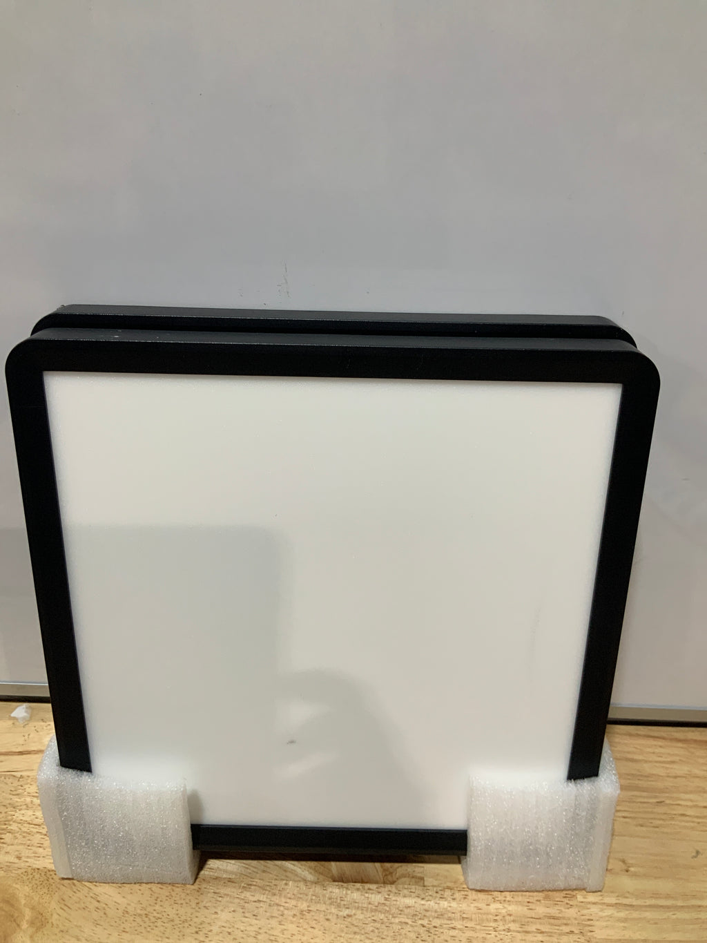 12 Inch Square LED Flush Mount Ceiling Light, 30W, 3000LM Square Light Fixture 3000K/4000K/6000K CCT Selectable, LED Flat Panel Ceiling Light Fixture for Bedroom,Kitchen,Living Room (2PK-Black)