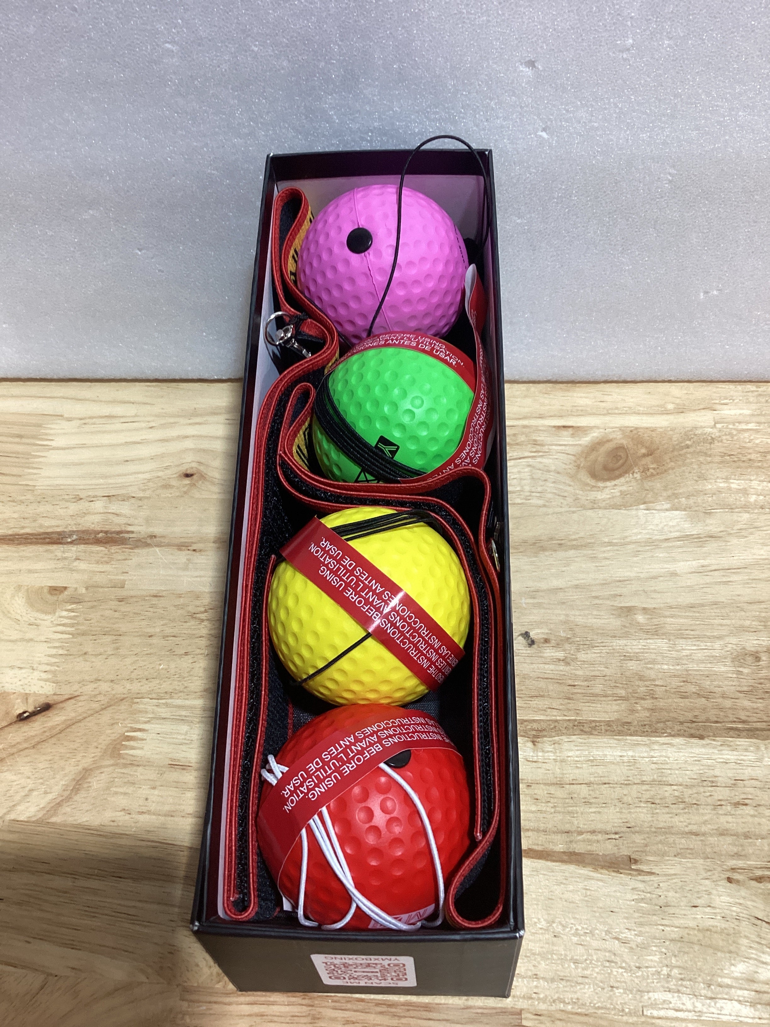 Set de Pelota de Reflejos YMX BOXING® Ultimate — 4 Pelotas React + 2 Diademas, App Contador, Para Boxeo, MMA y Krav Maga