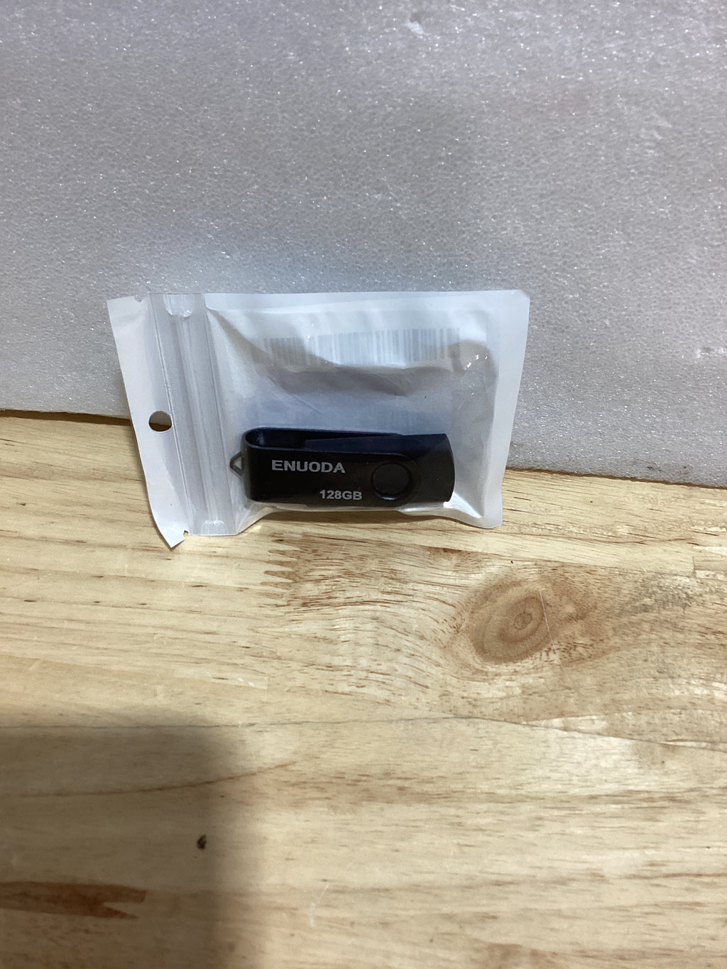 ENUODA - Unidad flash de 128 GB, 1 unidad de pulgar de 128 GB, diseño giratorio USB 2.0, memoria USB 2.0, almacenamiento de datos, unidad de bolígrafo para computadora portátil (negro)