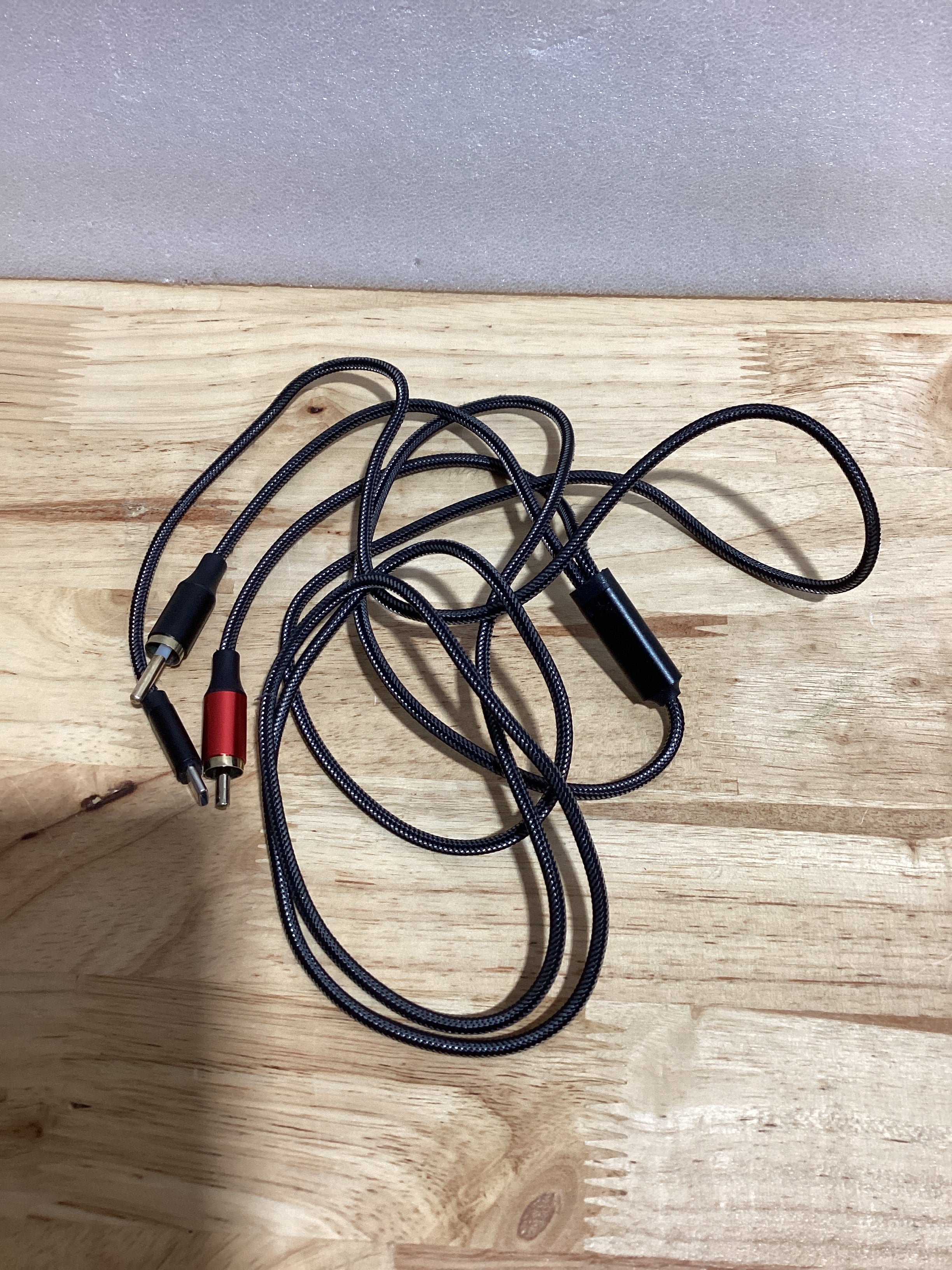 Cable de audio USB tipo C a RCA dual, USB C macho a 2RCA macho auxiliar estéreo divisor adaptador de audio compatible con amplificador de altavoz, iPhone 15/15Pro, Pixel 7/7Pro/6, Galaxy S23/S22/S21/S20
