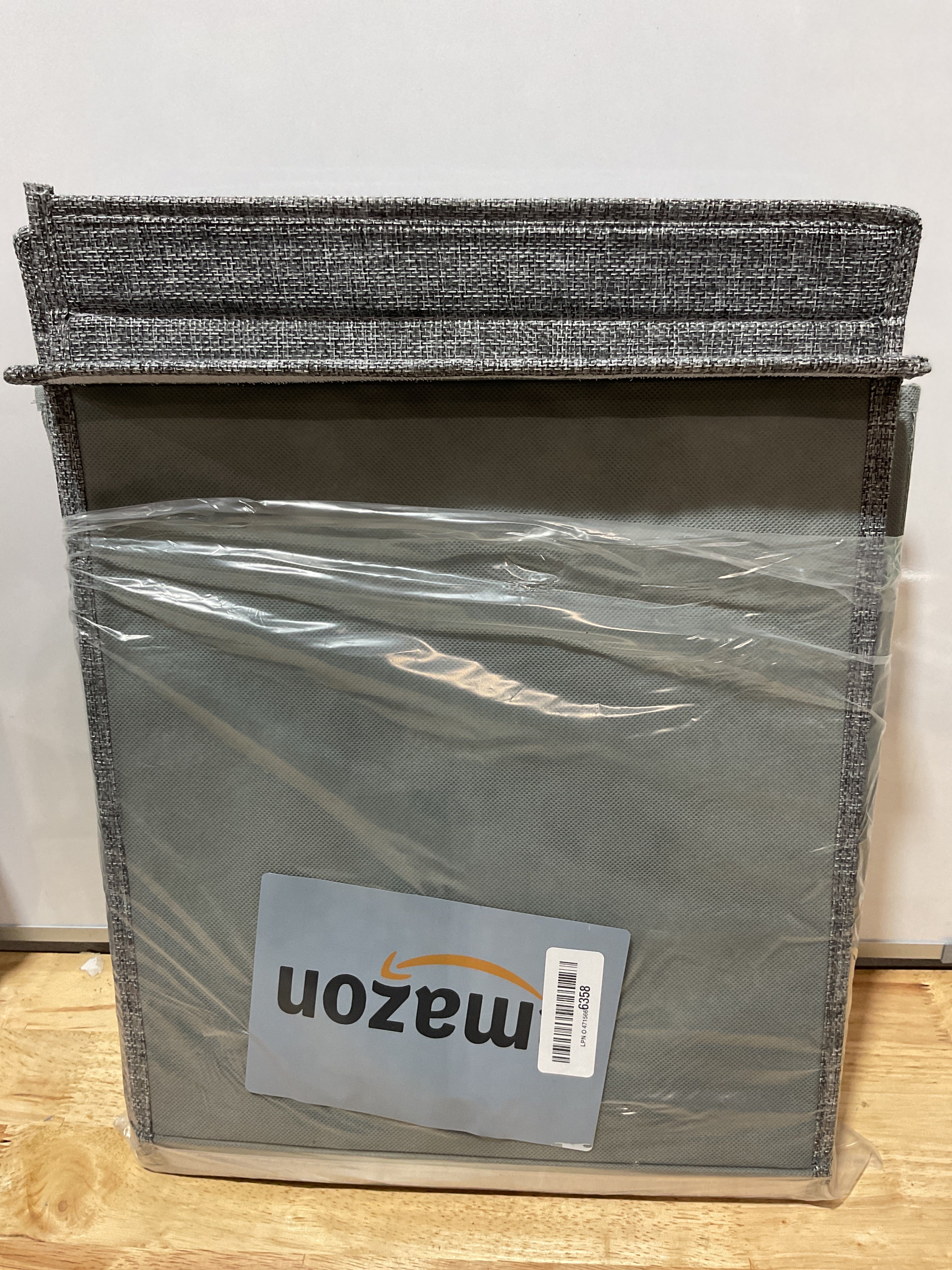 Caja Organizadora de Juguetes Mabahoo XL con Tapa Plegable 40"x14"x16" — Gris para Niños
