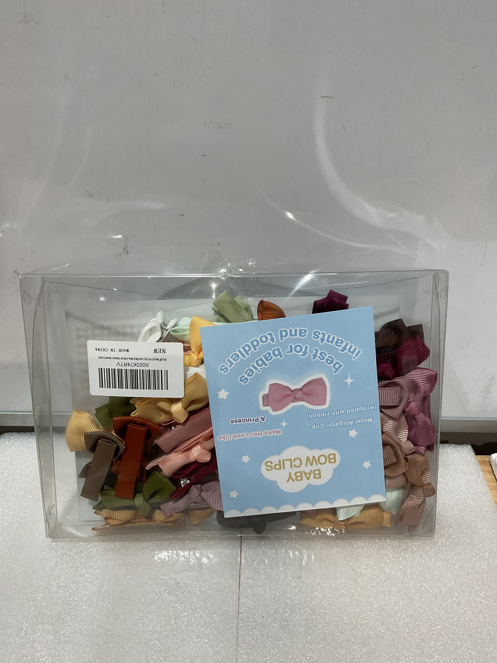 CÉLLOT Clips para Cabello de Bebé – 50 Piezas con Moños Alineados para Niñas