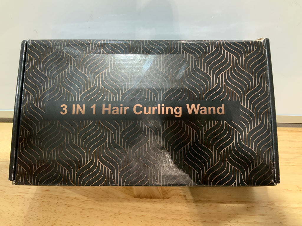 3 in 1 Curling Wand Set - SIQUER Hair Waver Curling Iron for Women with 3 Interchangable Ceramic Beach Waves Wands 1/2 Inch to 1 1/4 Inch Fast Heating Up Hair Curler with Box (Rose, Black)
