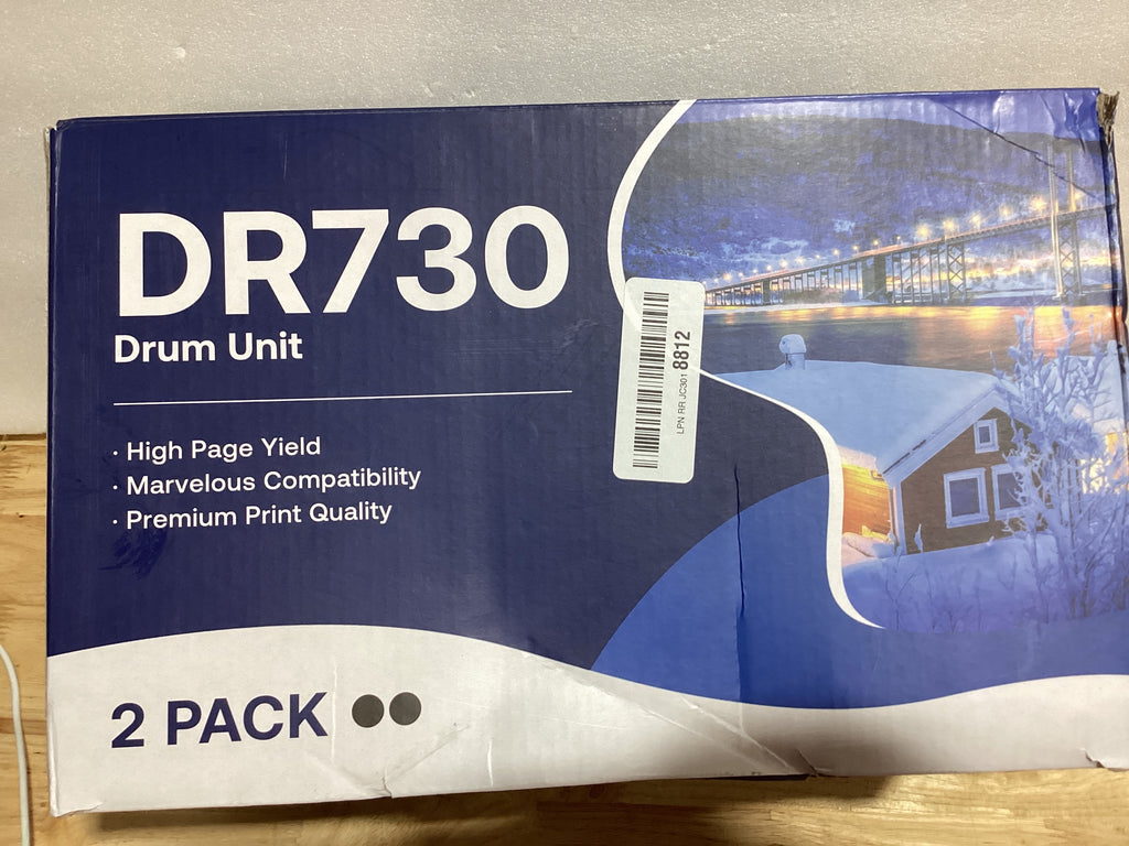 Unidad de Tambor DR730 Compatible MCYCOLOR — Pack de 2, Repuesto para Impresoras Brother MFC-L2710DW MFC-L2750DW HL-L2395DW y Más (NO es Tóner)